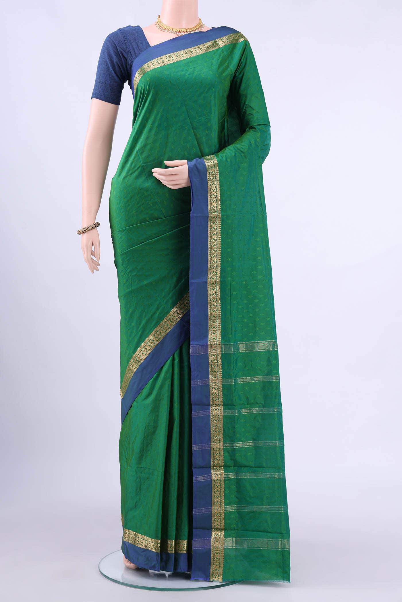 no Dual Tone Bangalore Silk Saree
