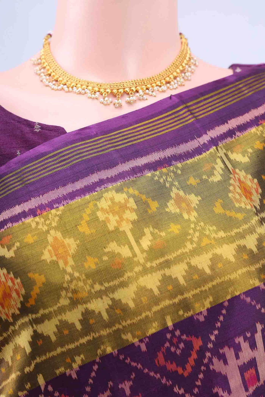 Burgundy Rajkot Patola Silk Saree