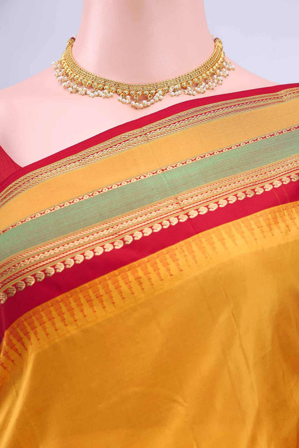 Mustard Blended Bangalore Silk Saree