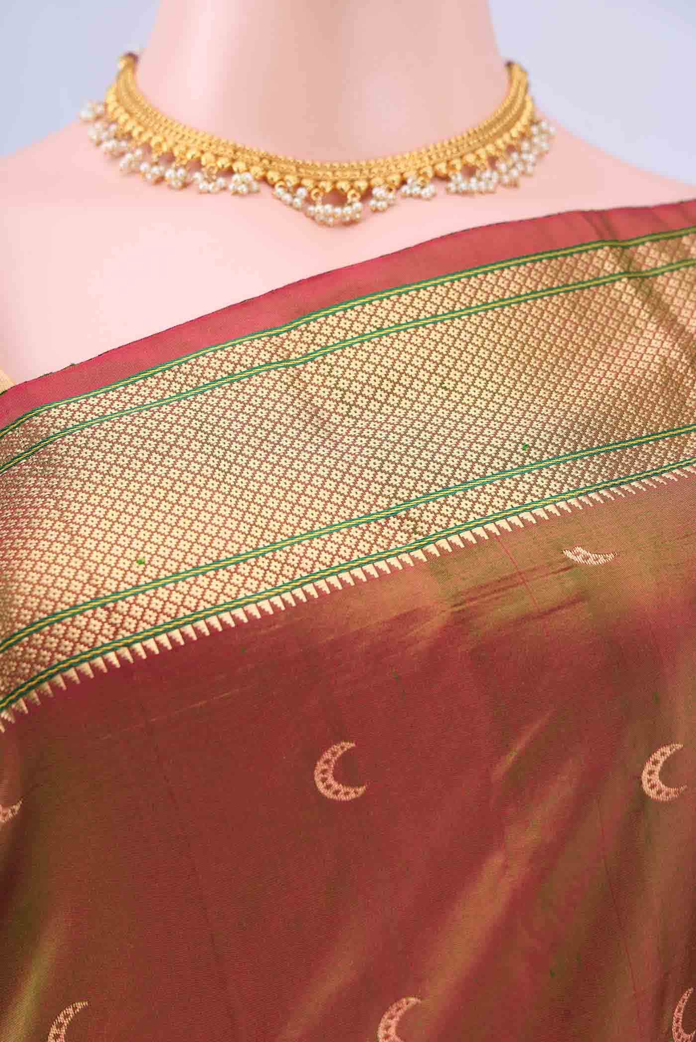 multi Dual Tone Bangalore Silk Saree