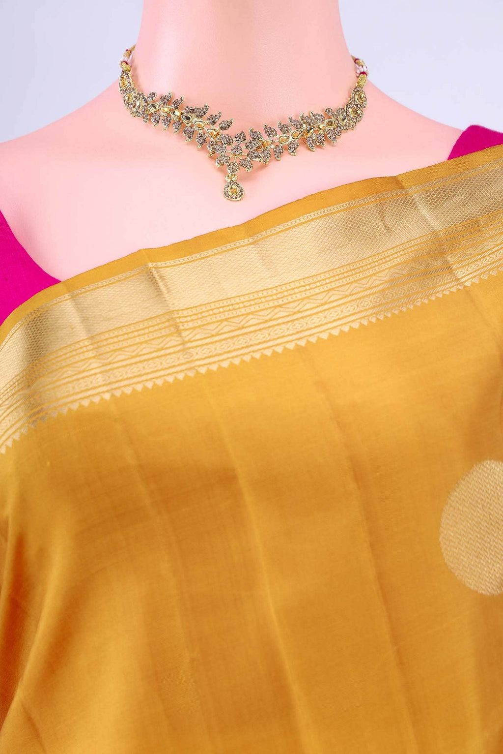 Mustard Soft Silk Saree
