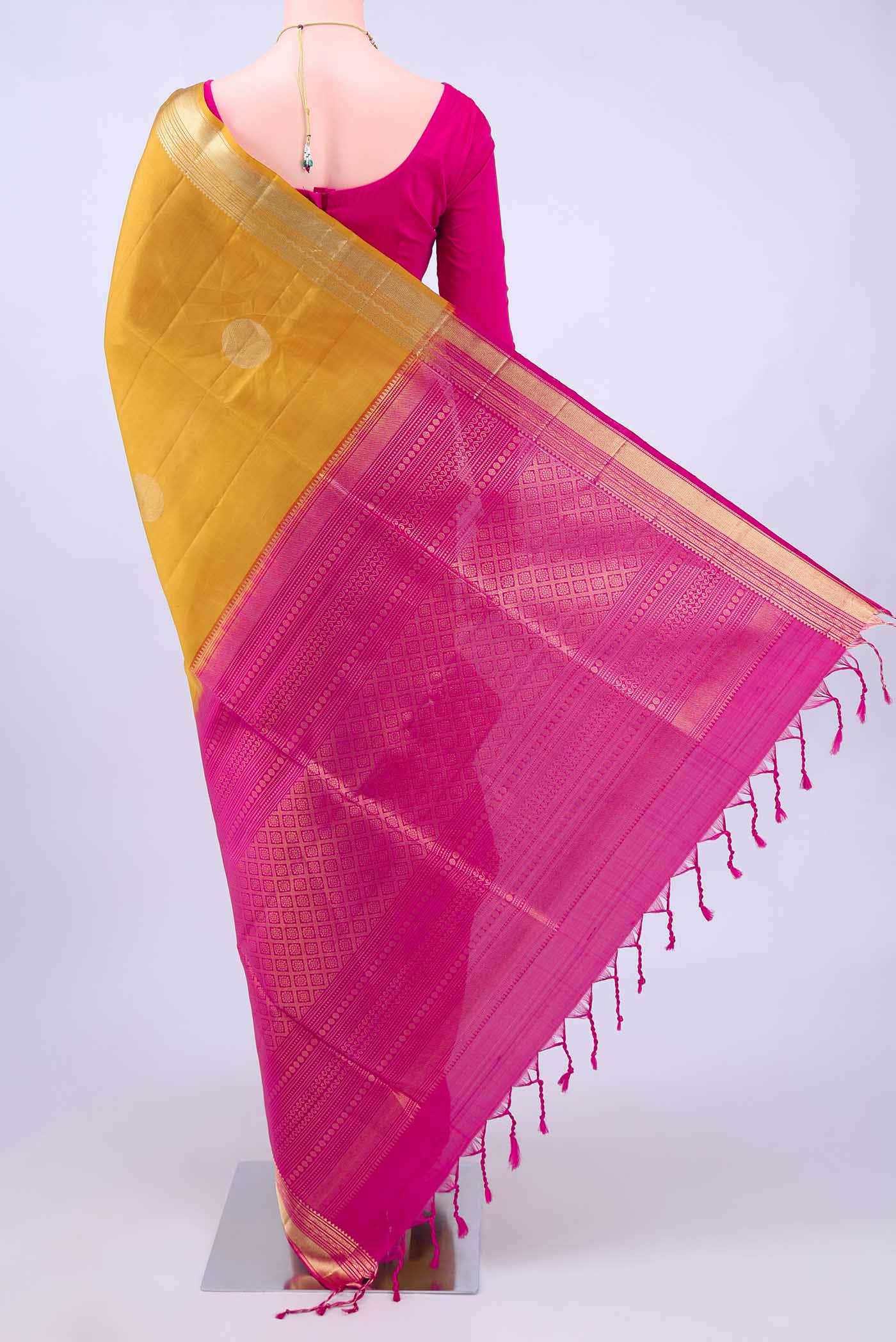 Mustard Soft Silk Saree