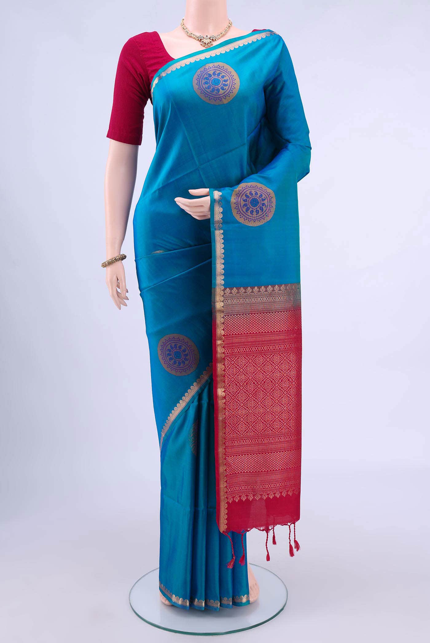 Blue Soft Silk Saree