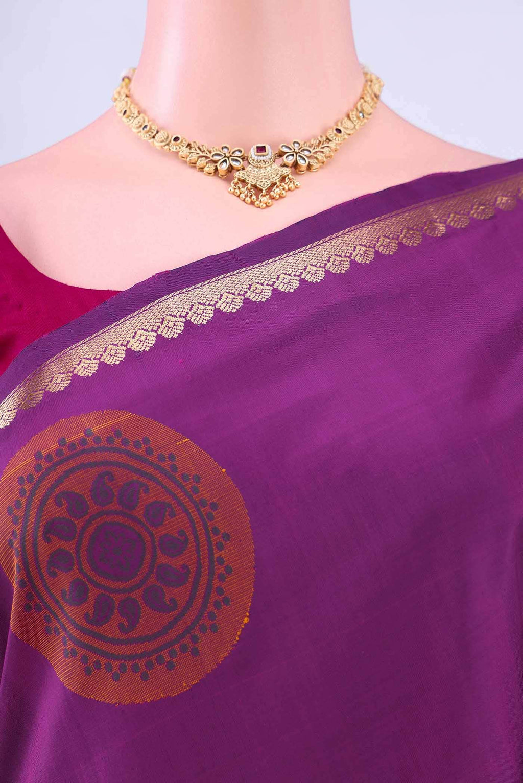 Magenta Soft Silk Saree