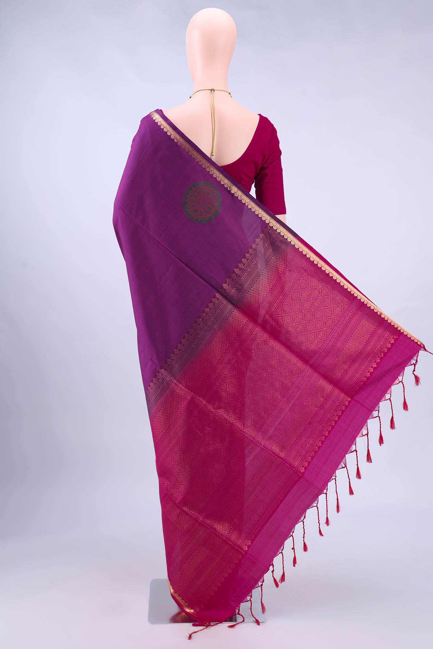 Magenta Soft Silk Saree