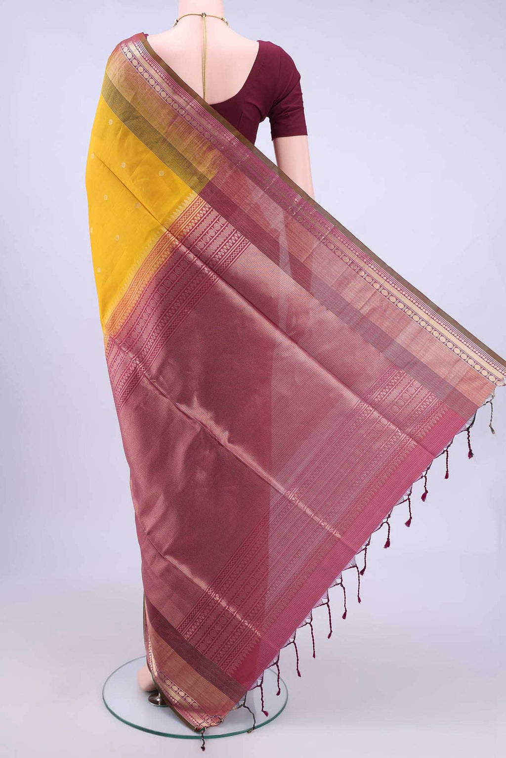 Mustard Soft Silk Saree