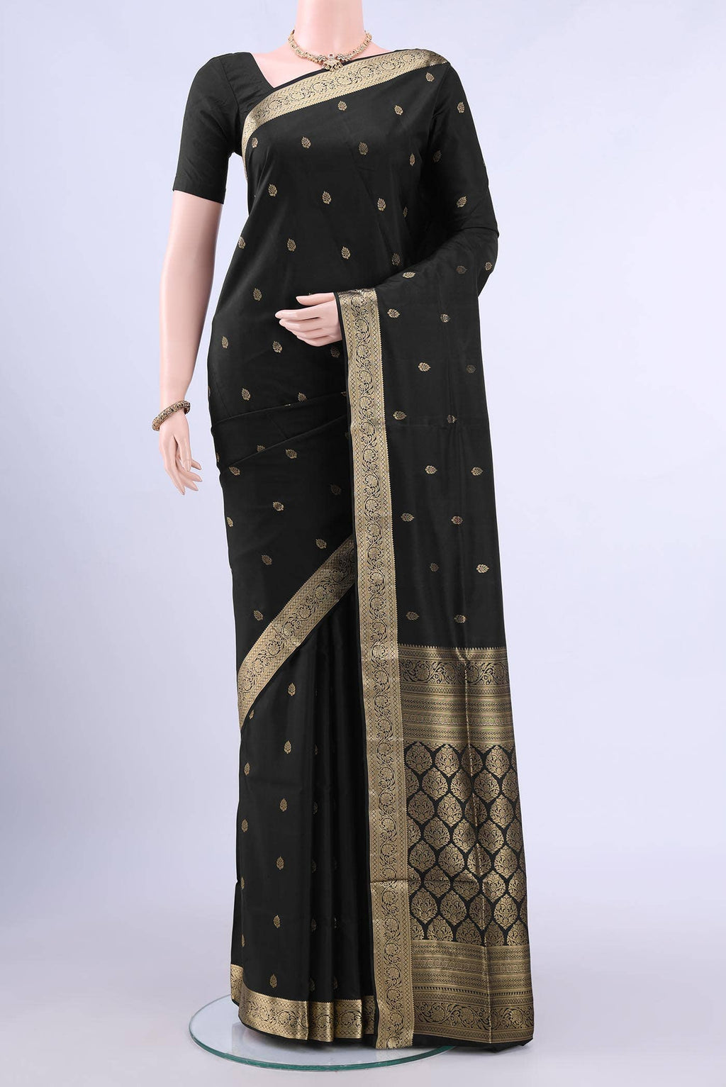 Black Soft Silk Saree