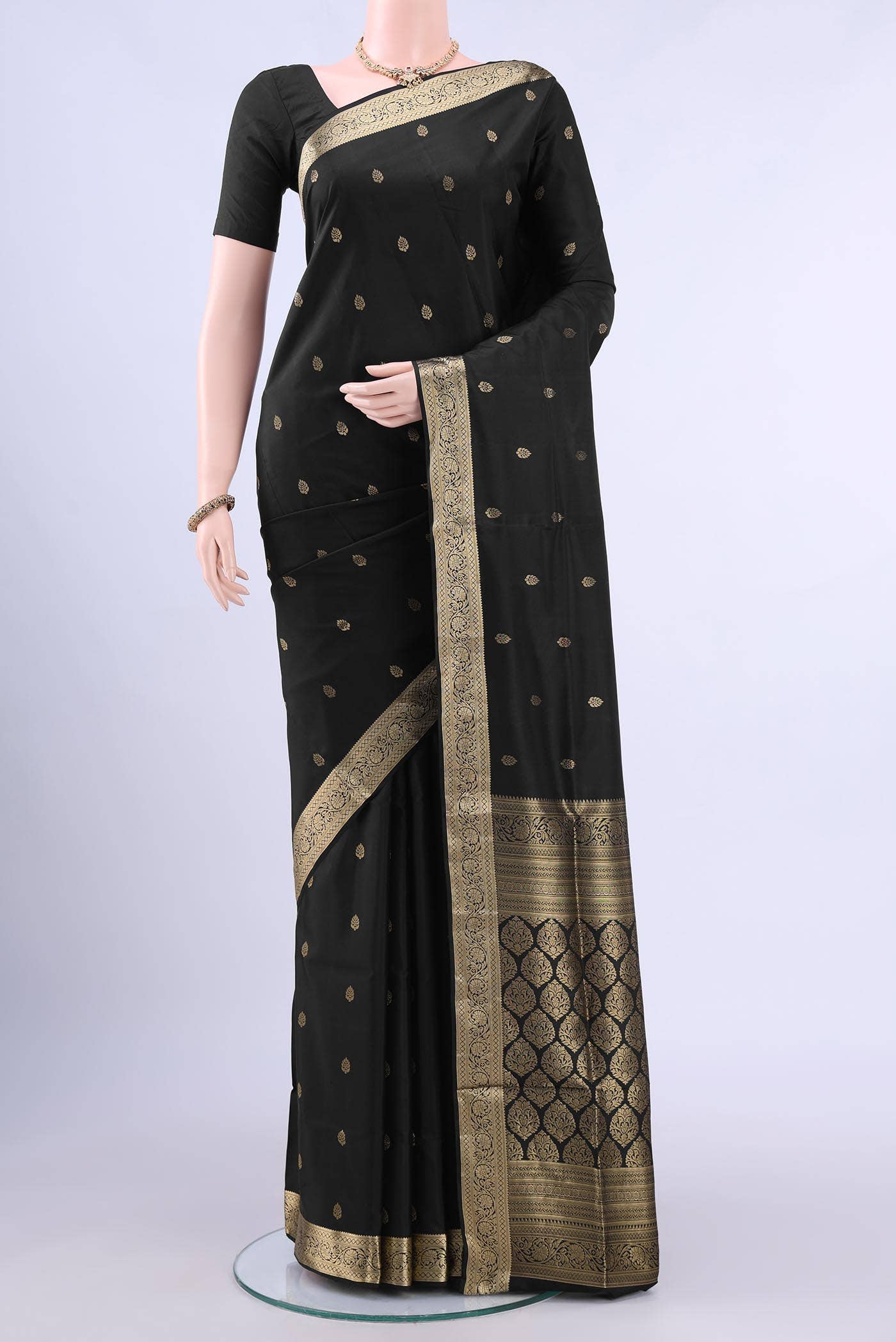 Black Soft Silk Saree