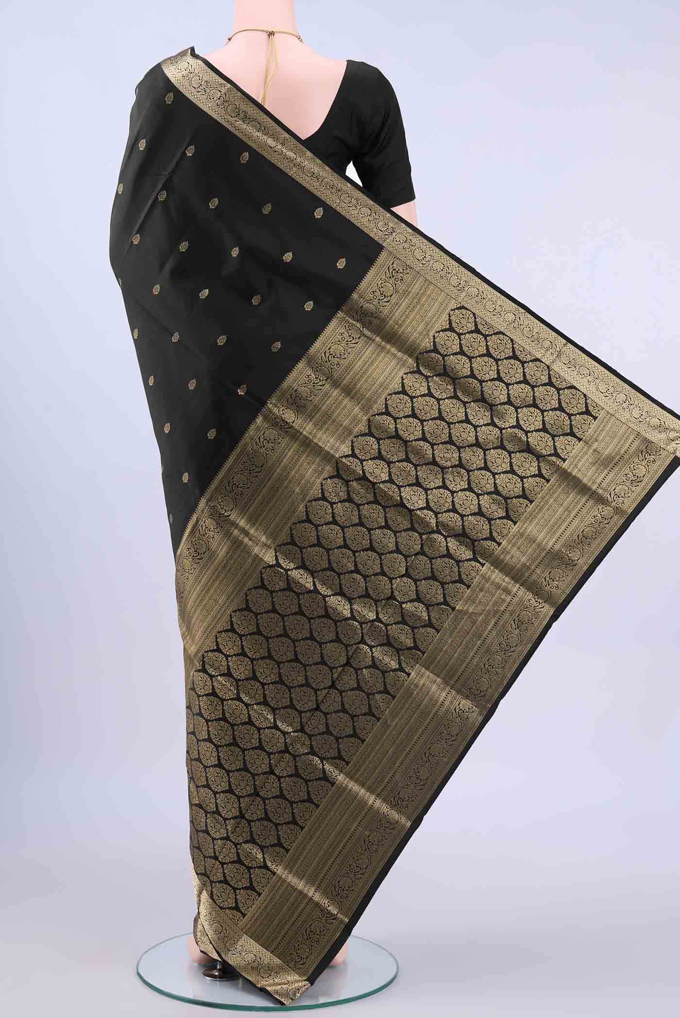 Black Soft Silk Saree