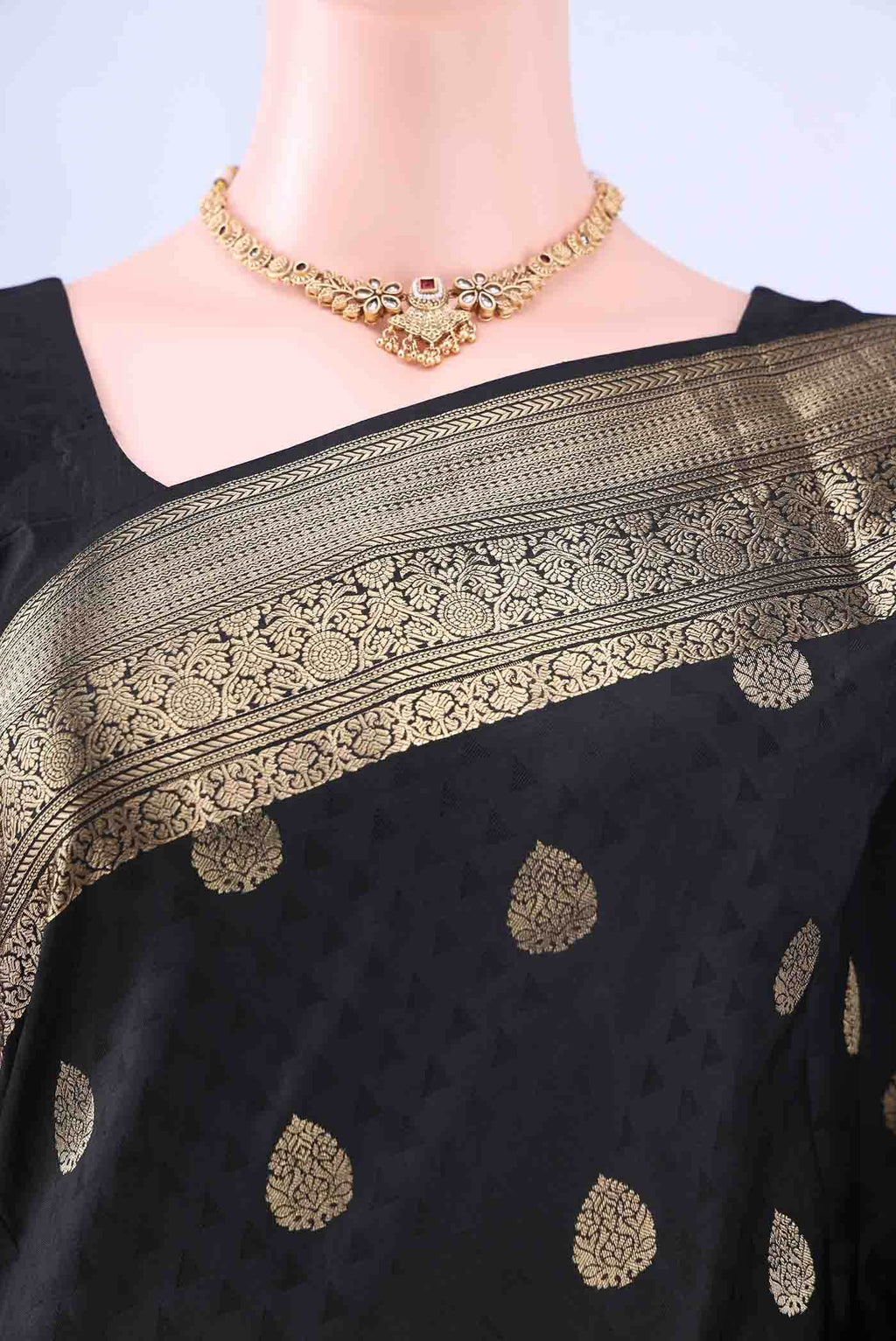 Black Soft Silk Saree