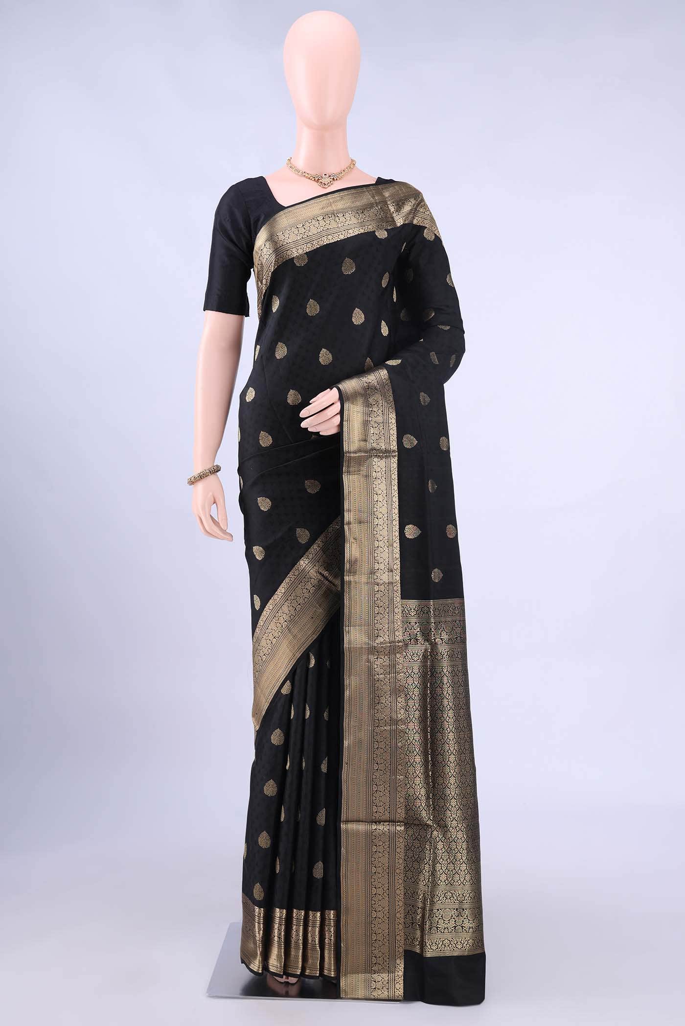 Black Soft Silk Saree