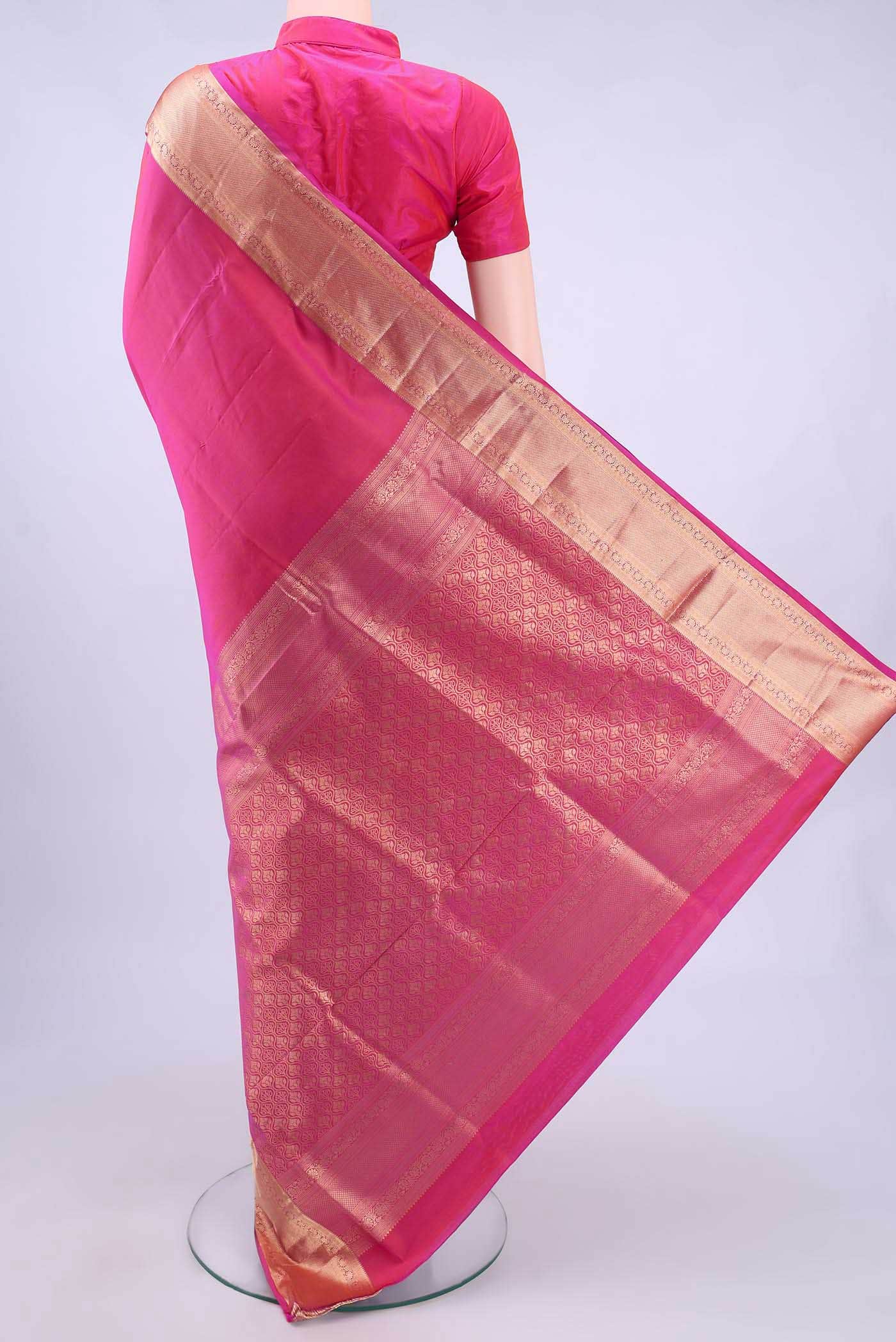 Pink Coimbatore Silk Cotton Saree