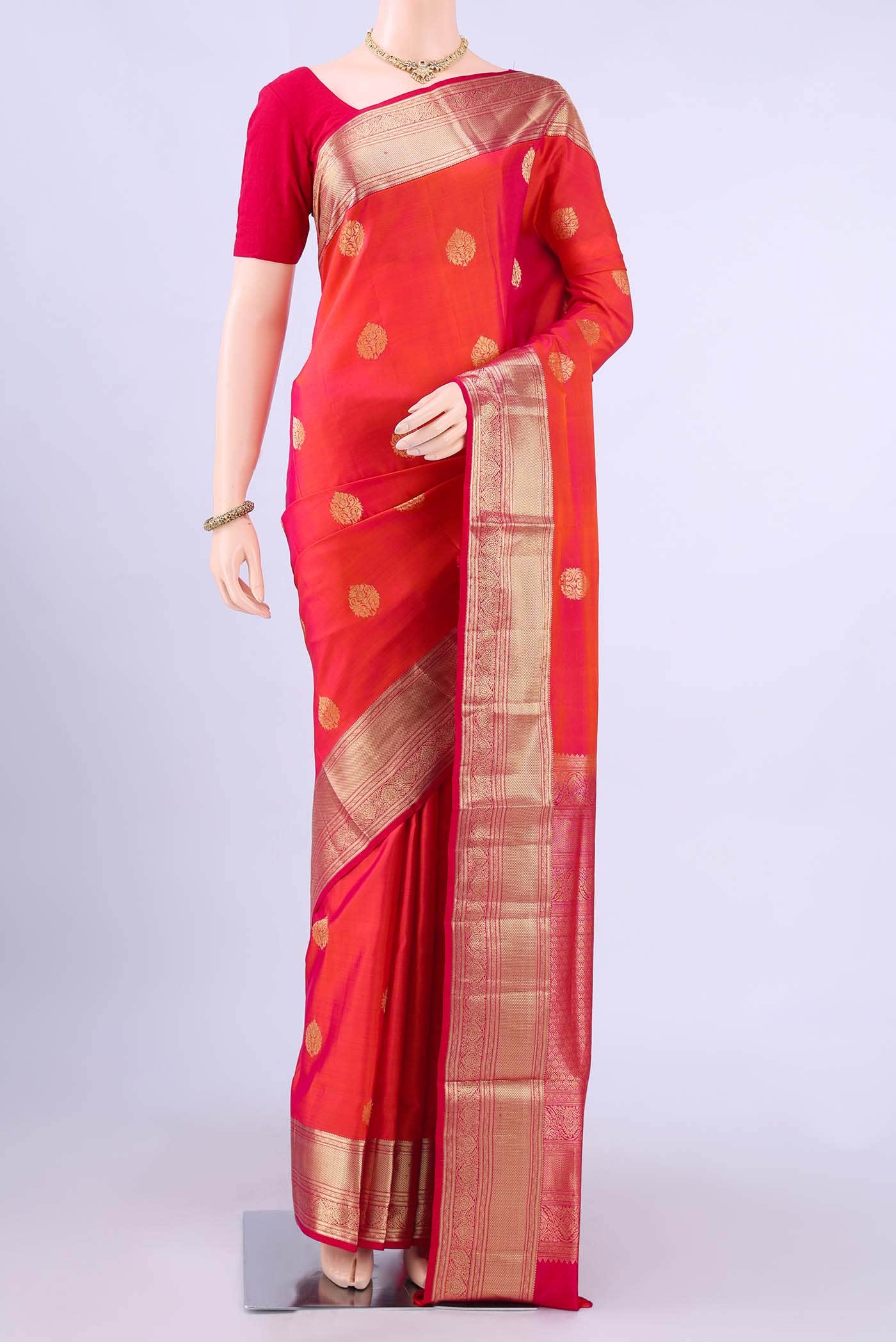NO Dual Tone Soft Silk Saree