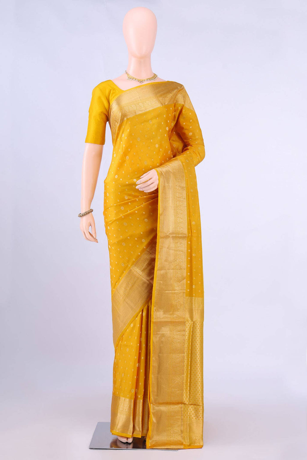 Mustard Soft Silk Saree