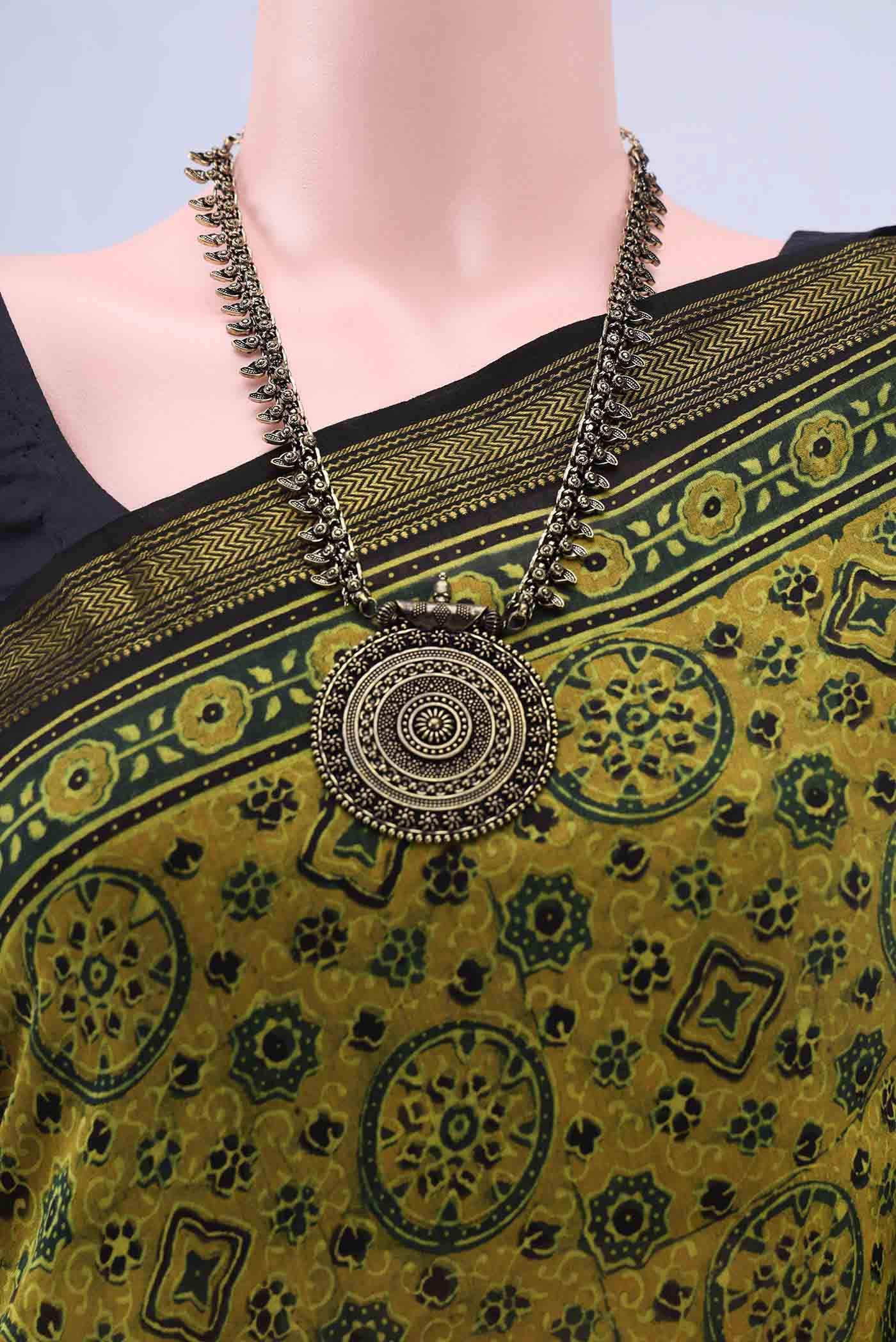 Green Chanderi Silk Cotton Saree