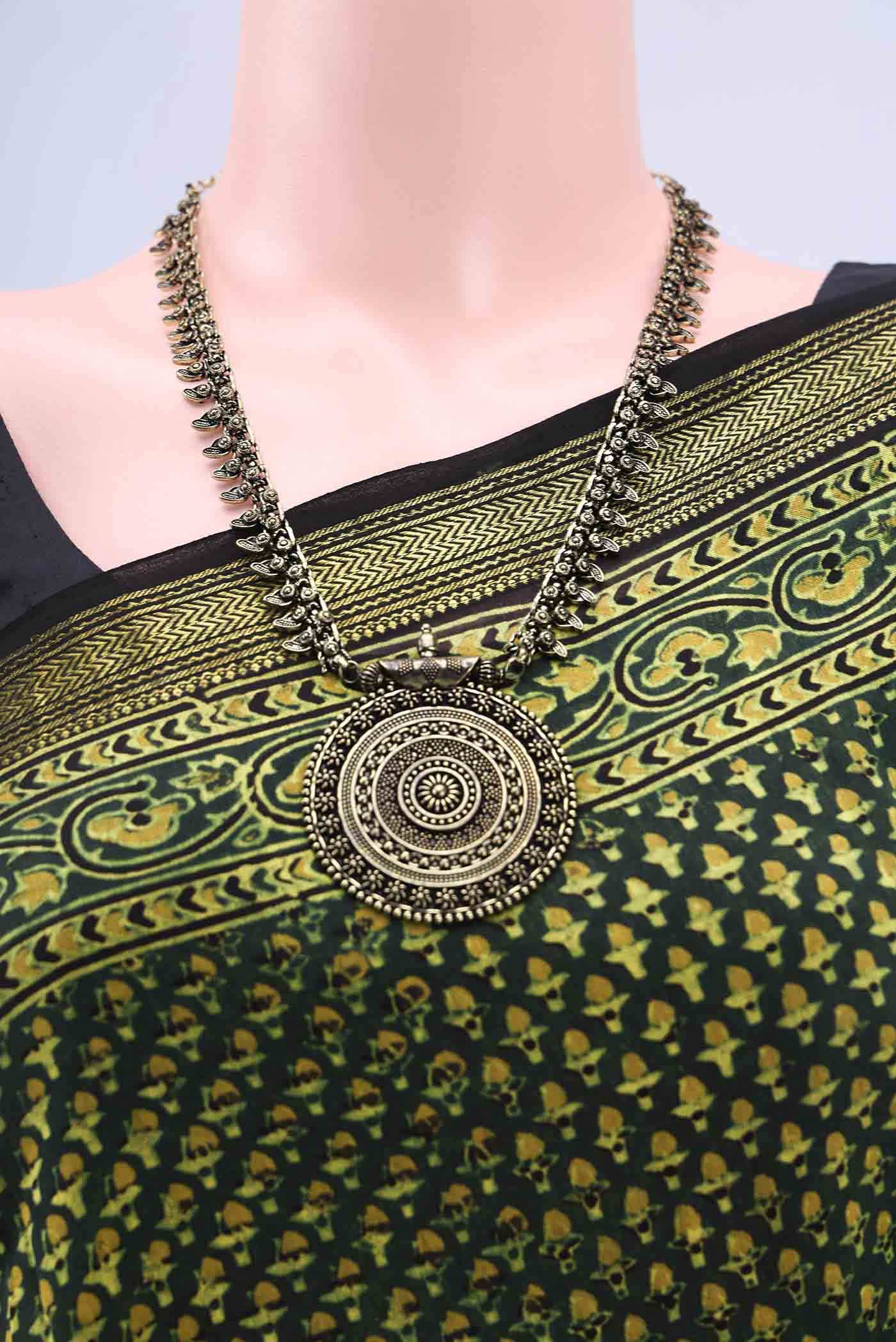 Green Chanderi Silk Cotton Saree