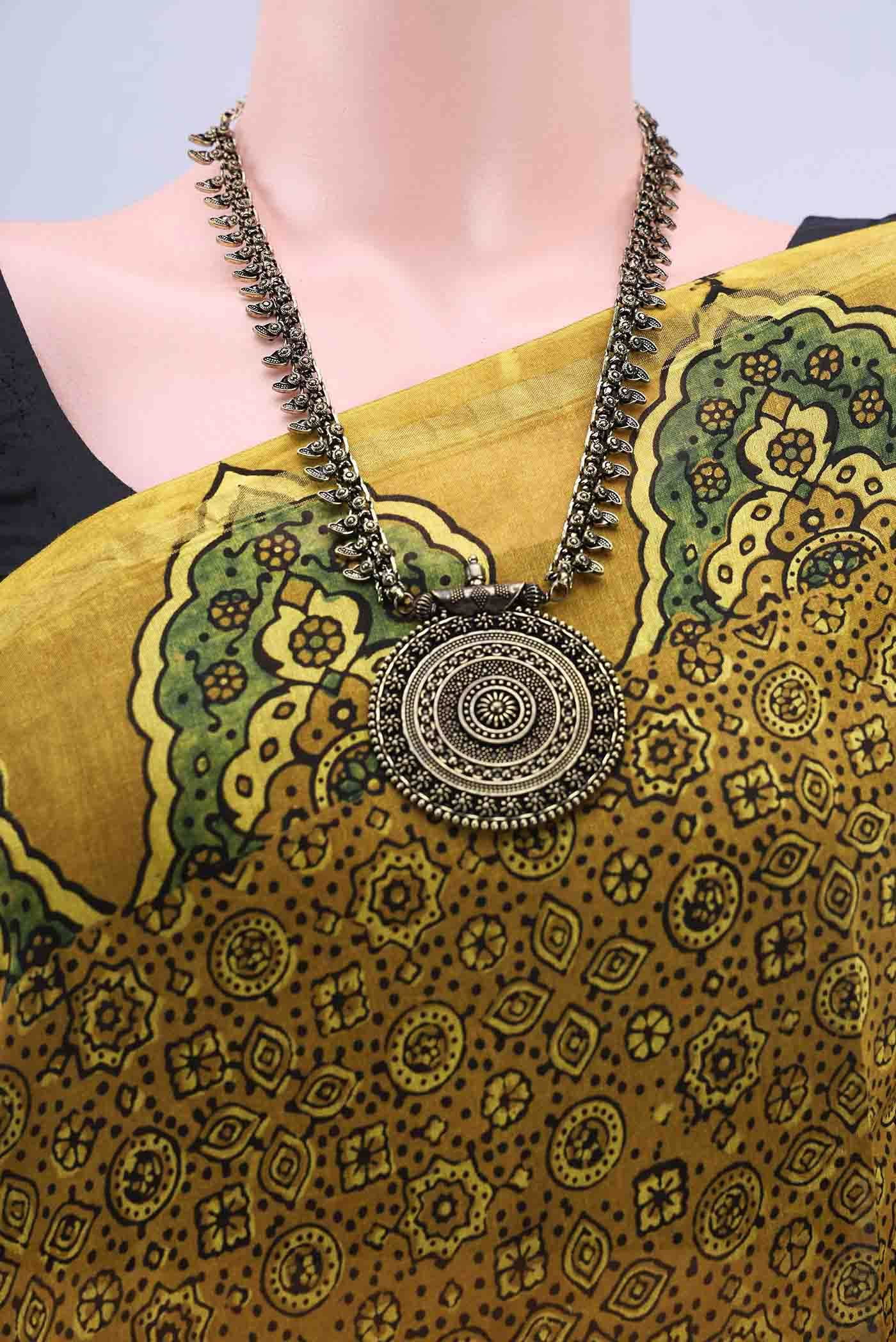 Mustard Chanderi Silk Cotton Saree