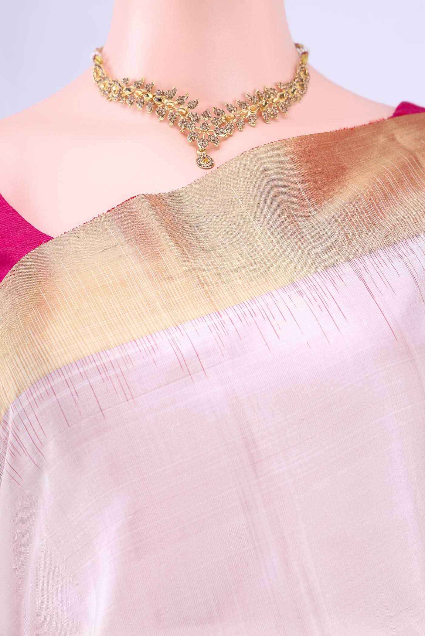 White Soft Silk Saree
