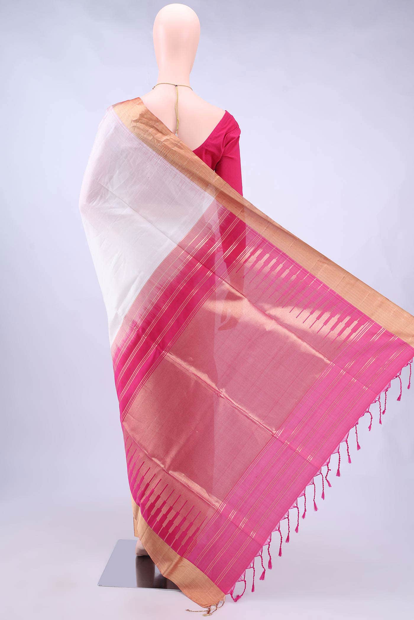 White Soft Silk Saree