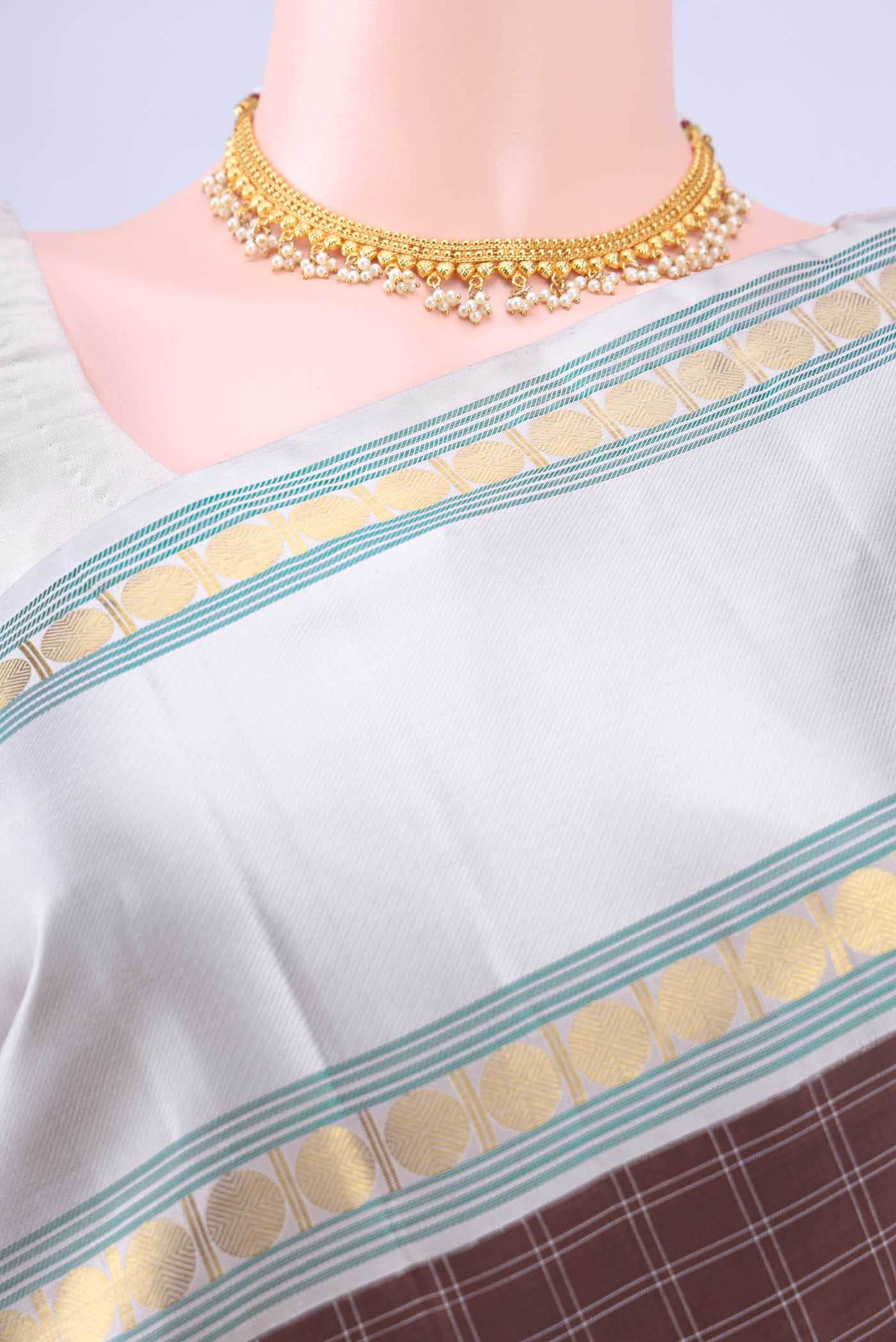 Coffee Brown Kanchipuram Silk Saree
