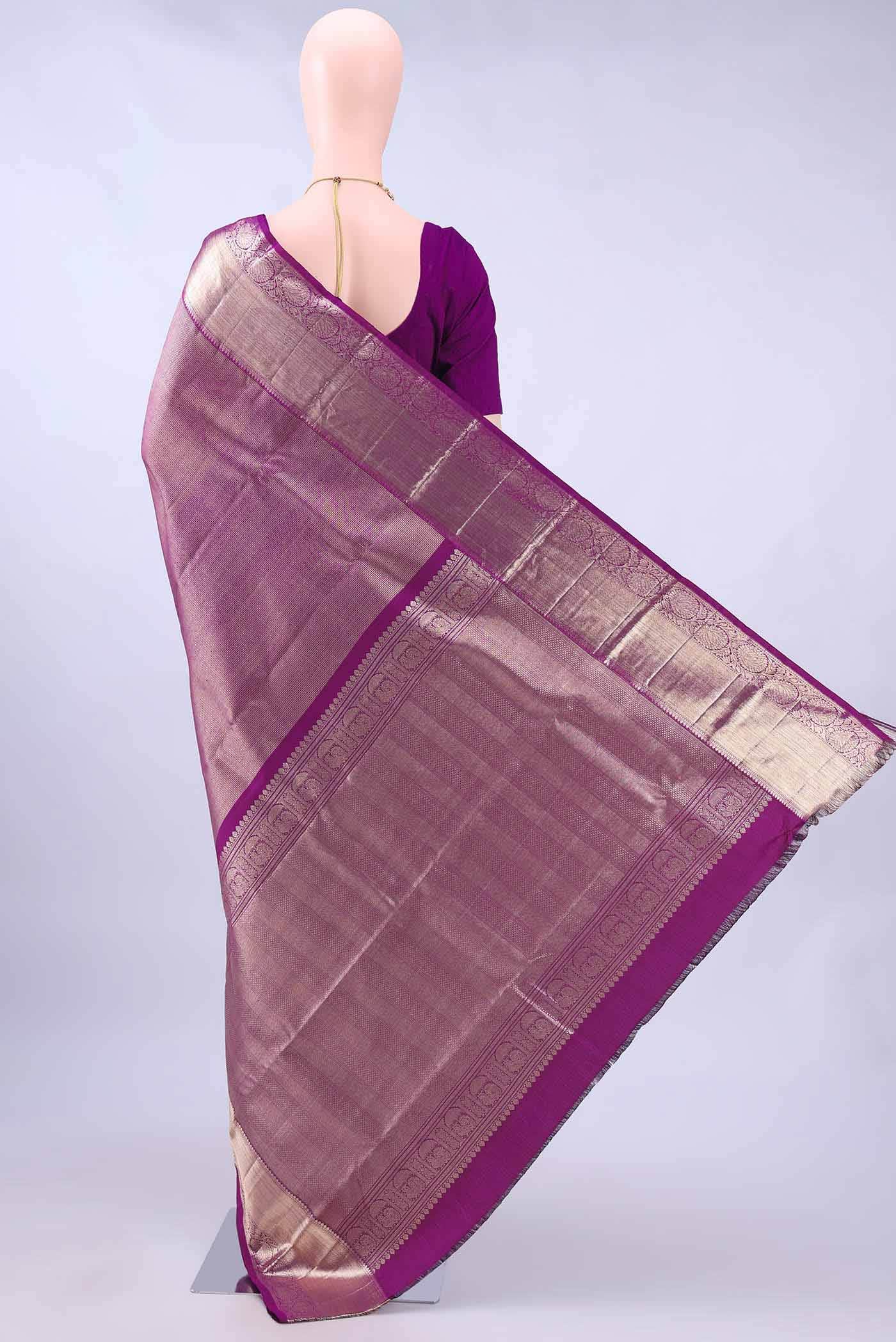 Magenta Kanchipuram Saree