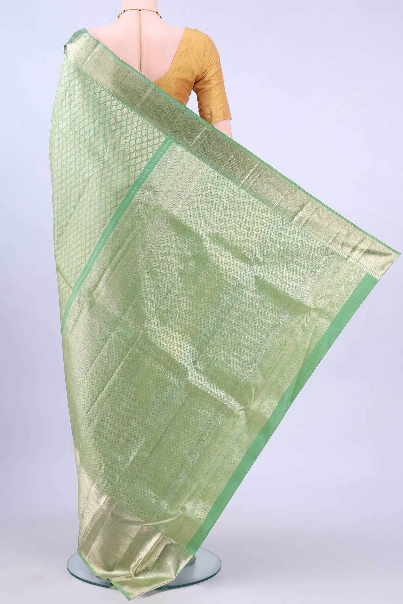 Pista Green Kanchipuram Saree