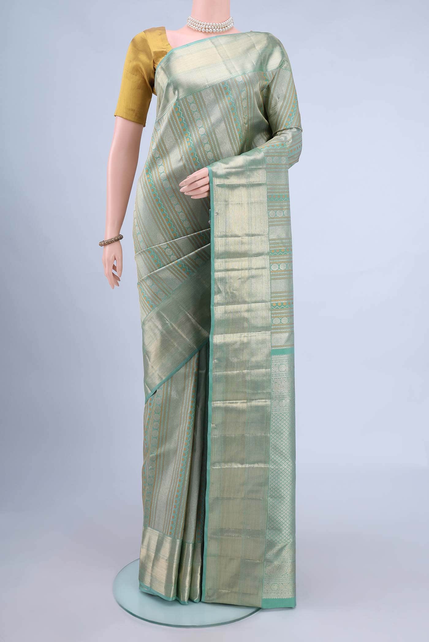 Light Green Kanchipuram Saree