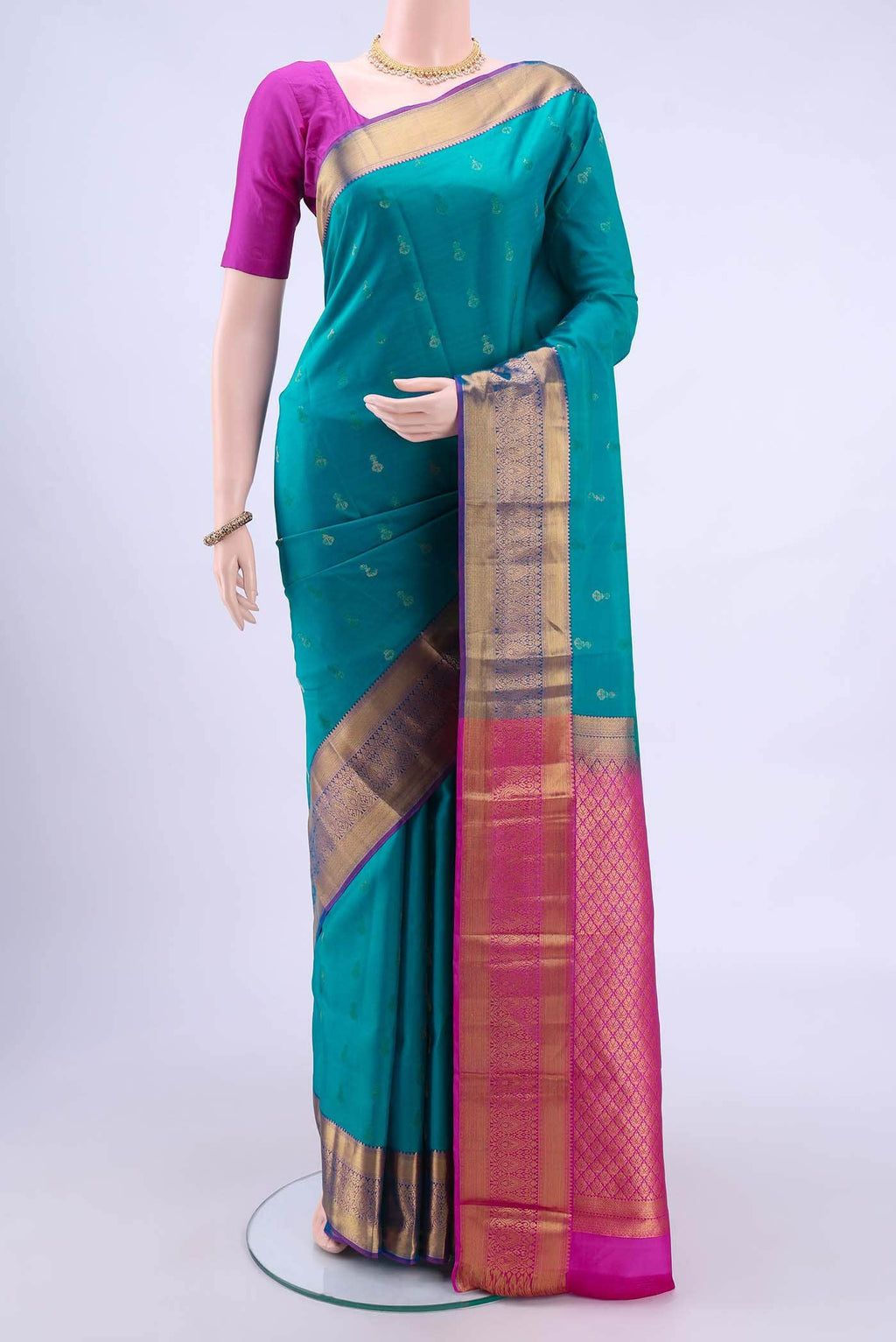 Blue Nangavalli Silk [ Salem ] Saree