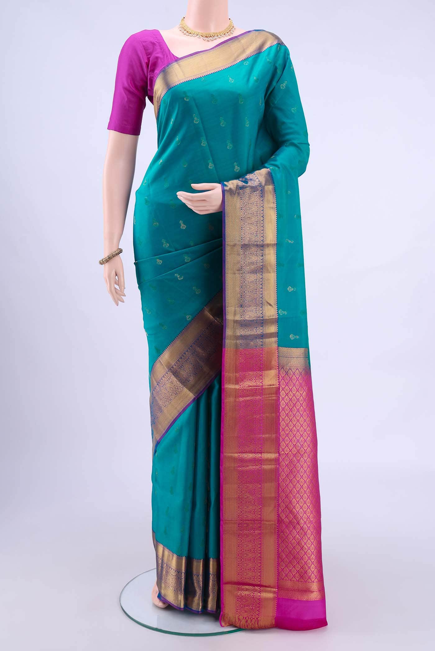 Blue Nangavalli Silk [ Salem ] Saree