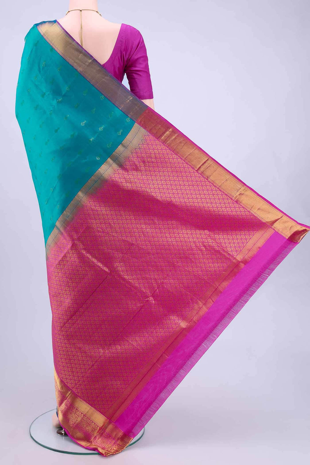 Blue Nangavalli Silk [ Salem ] Saree