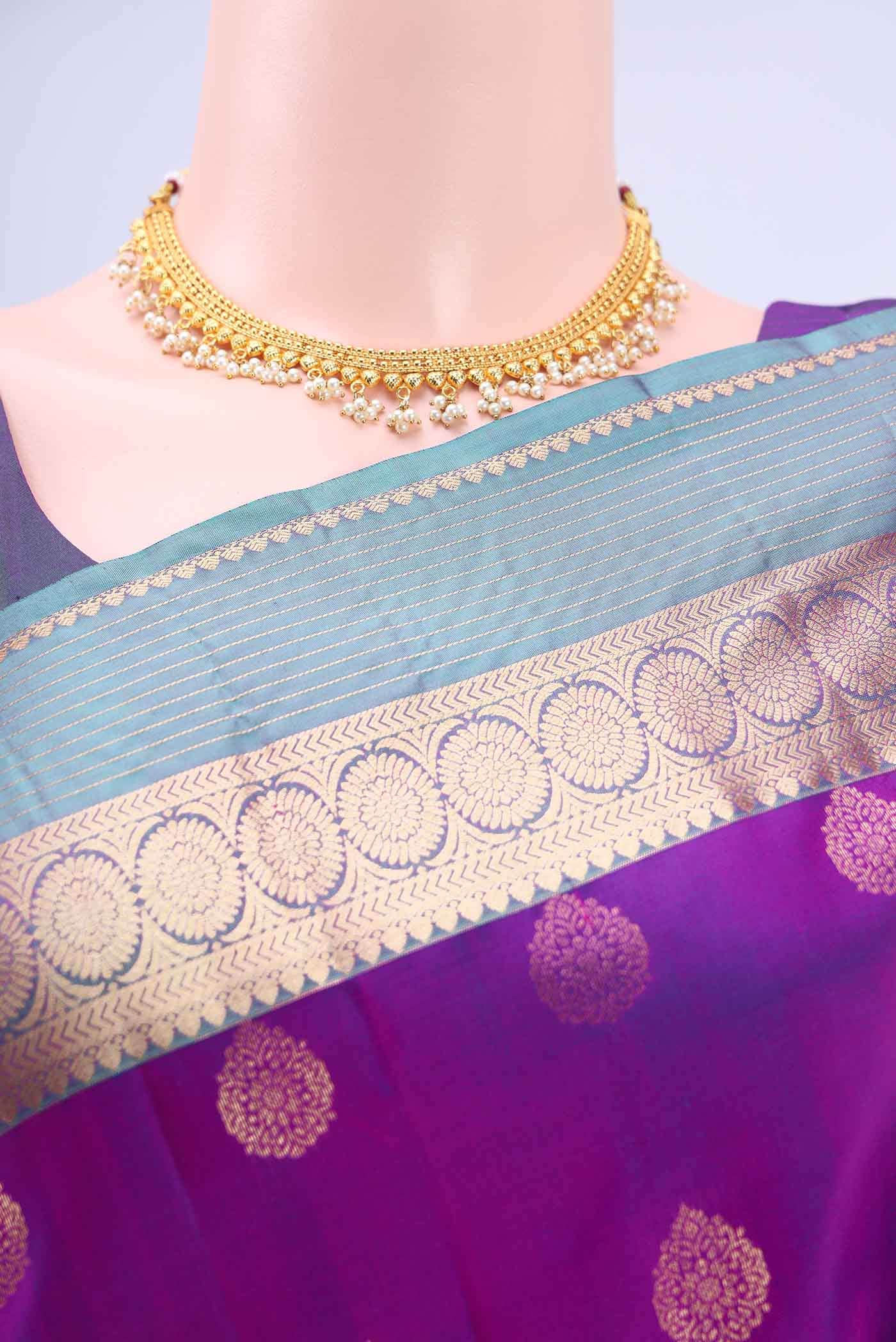 Magenta Nangavalli Silk [ Salem ] Saree