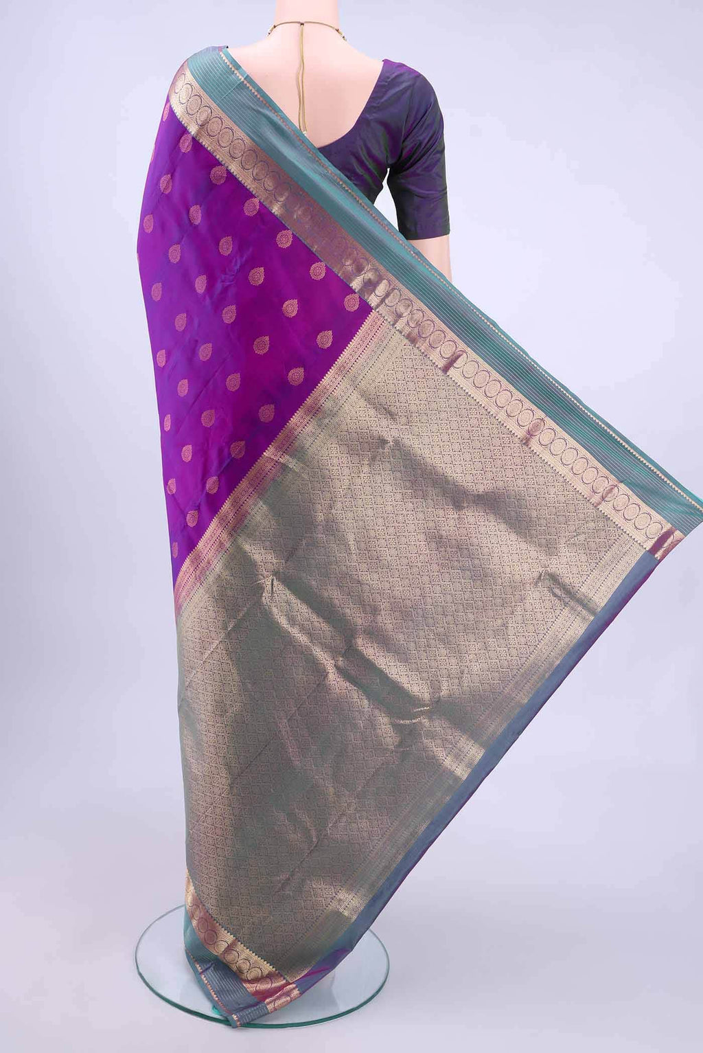 Magenta Nangavalli Silk [ Salem ] Saree