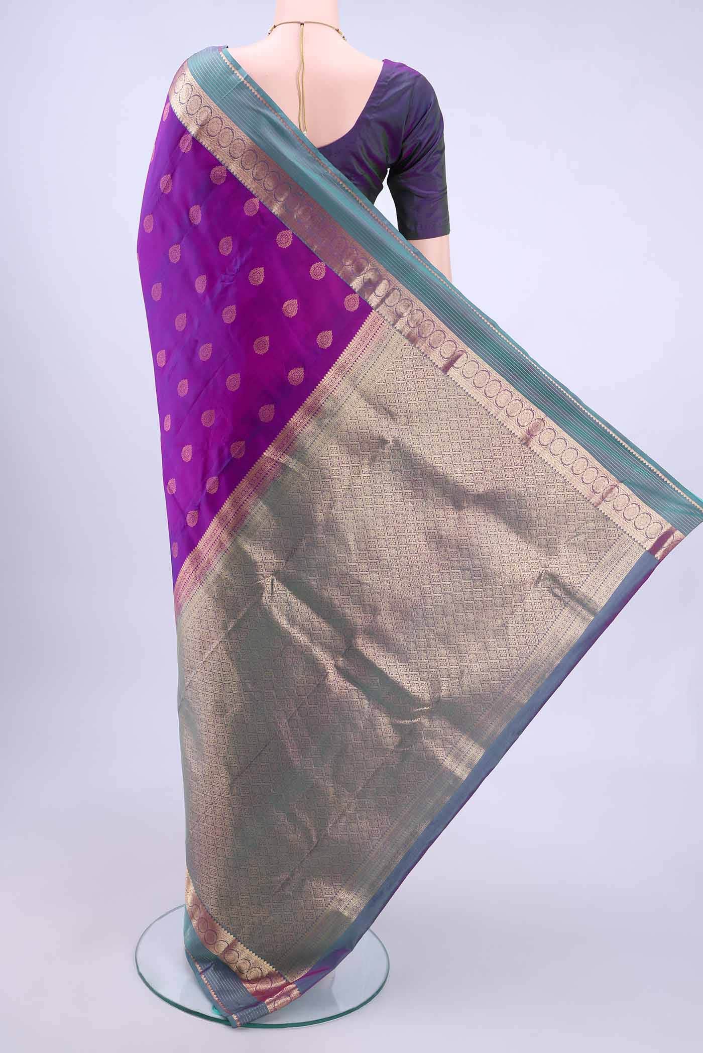 Magenta Nangavalli Silk [ Salem ] Saree