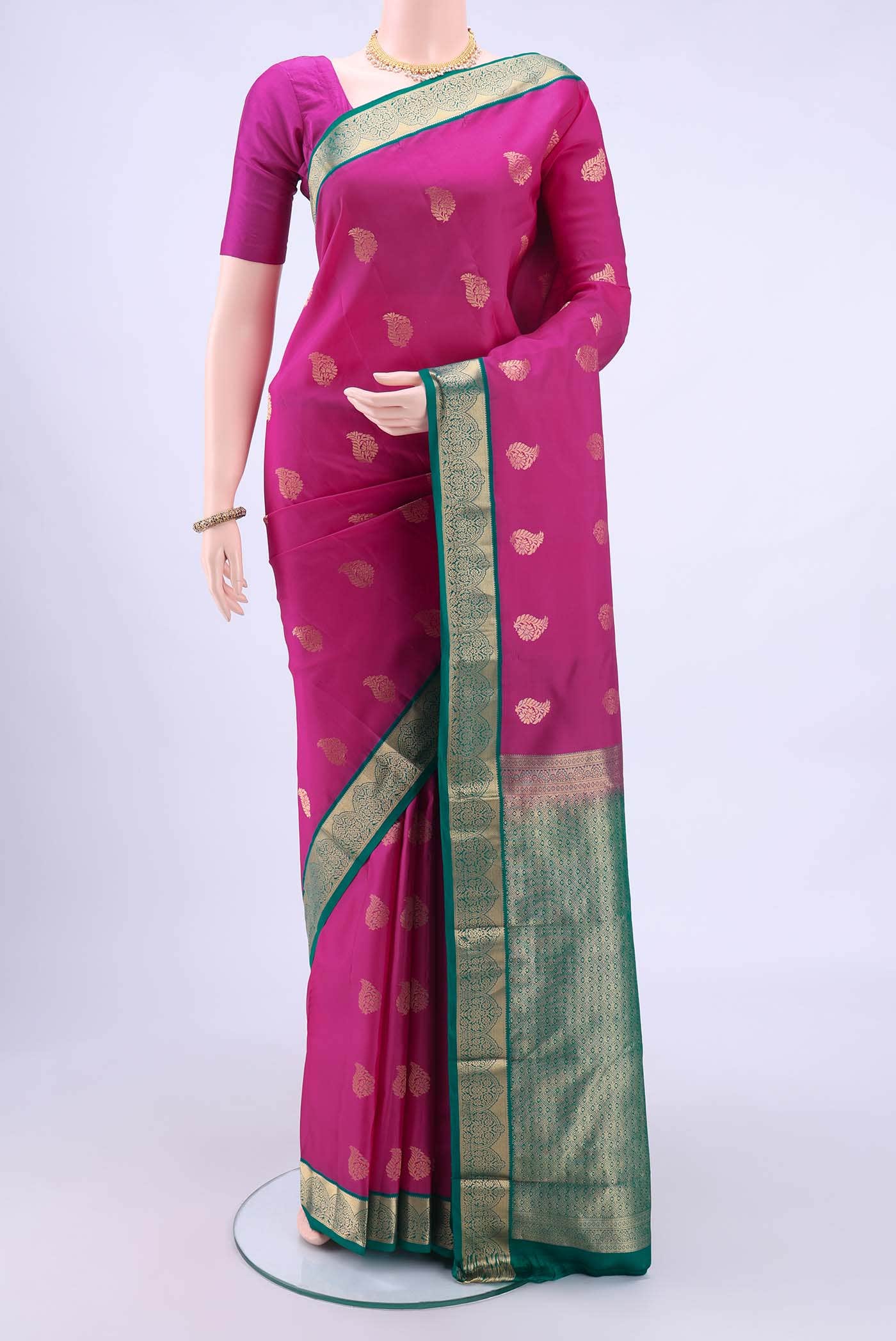 Rani Pink Nangavalli Silk [ Salem ] Saree