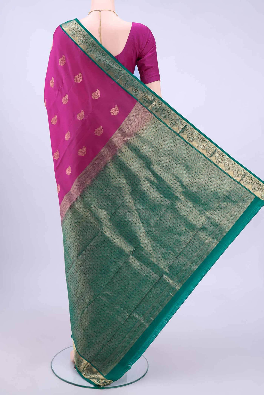 Rani Pink Nangavalli Silk [ Salem ] Saree