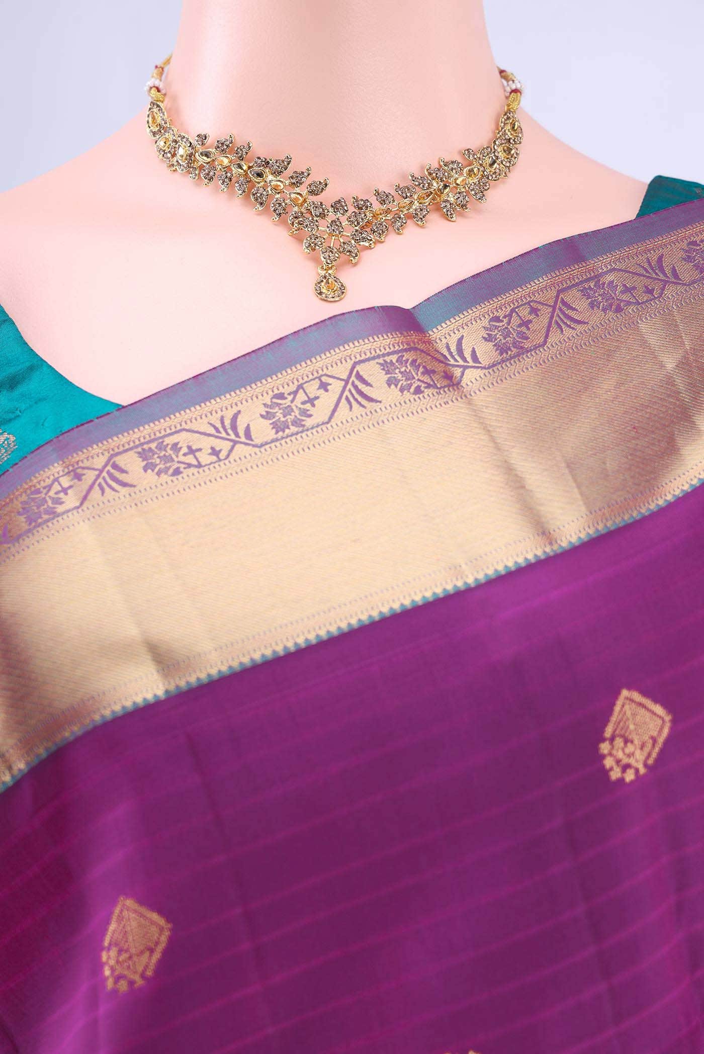 Magenta Nangavalli Silk [ Salem ] Saree