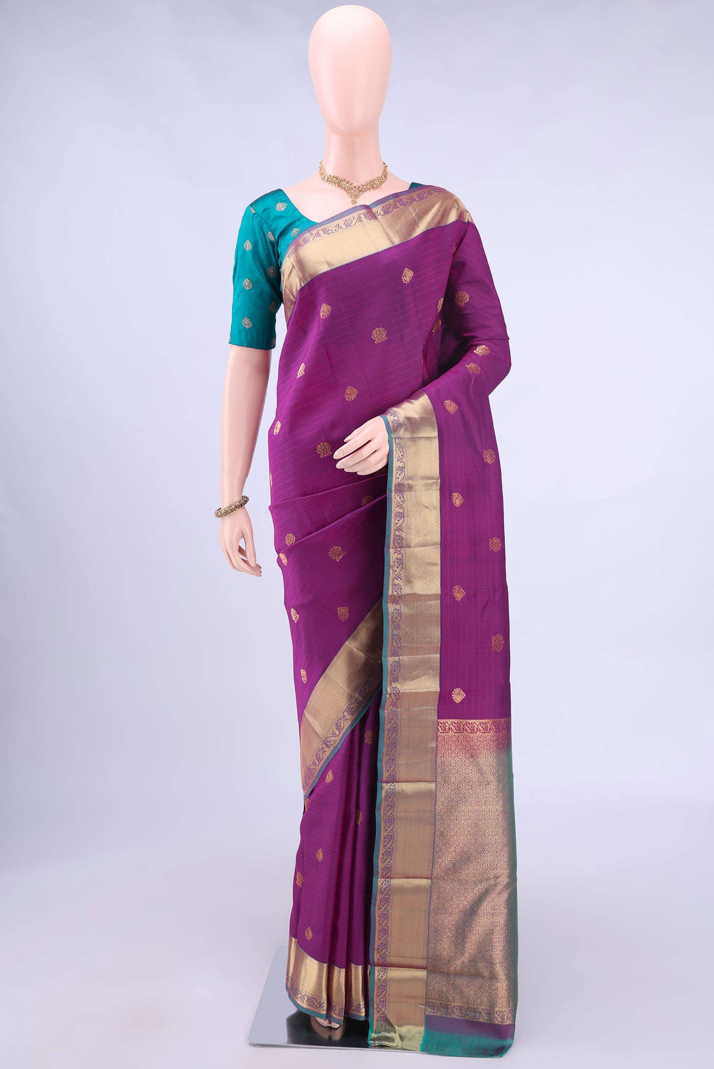 Magenta Nangavalli Silk [ Salem ] Saree