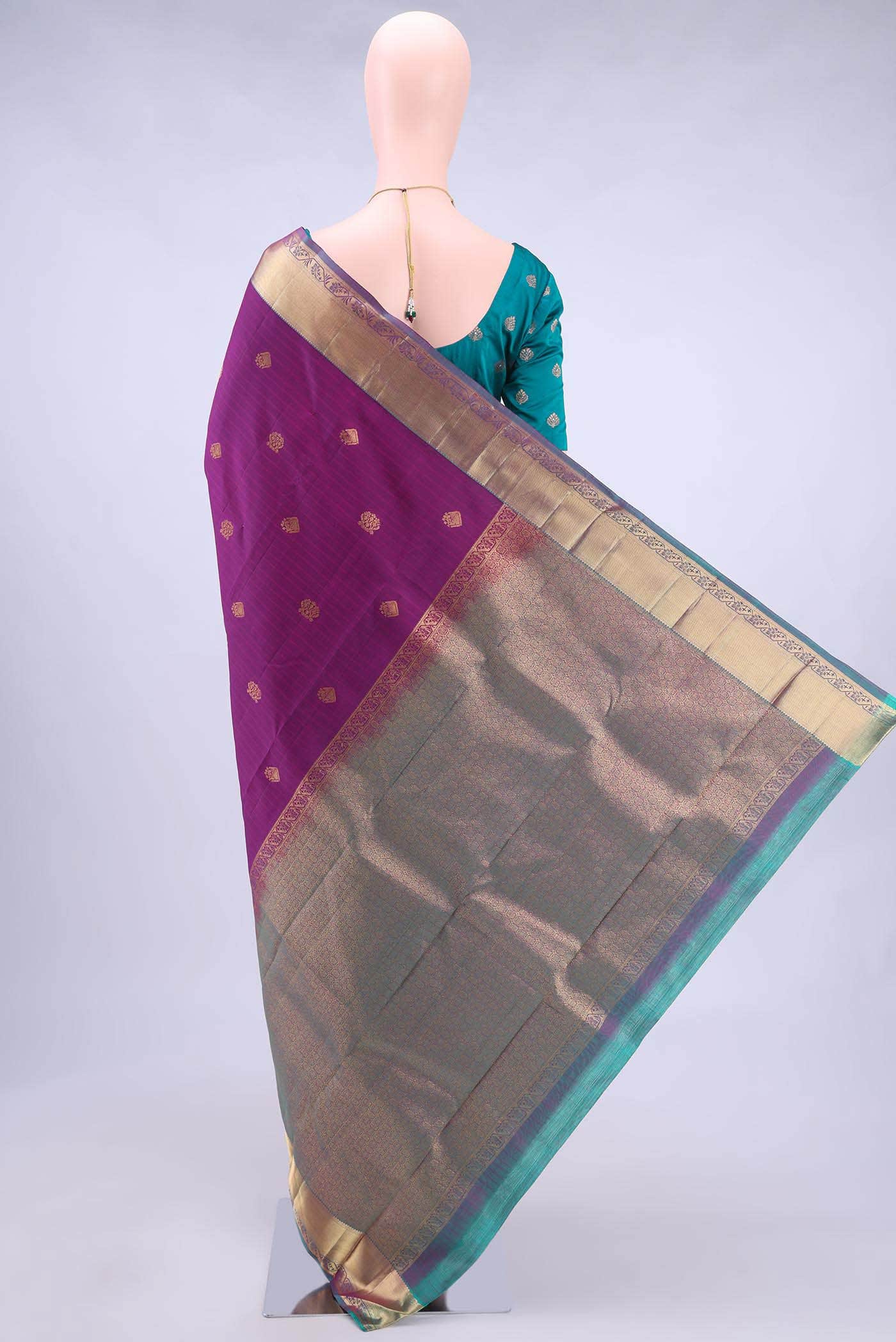 Magenta Nangavalli Silk [ Salem ] Saree