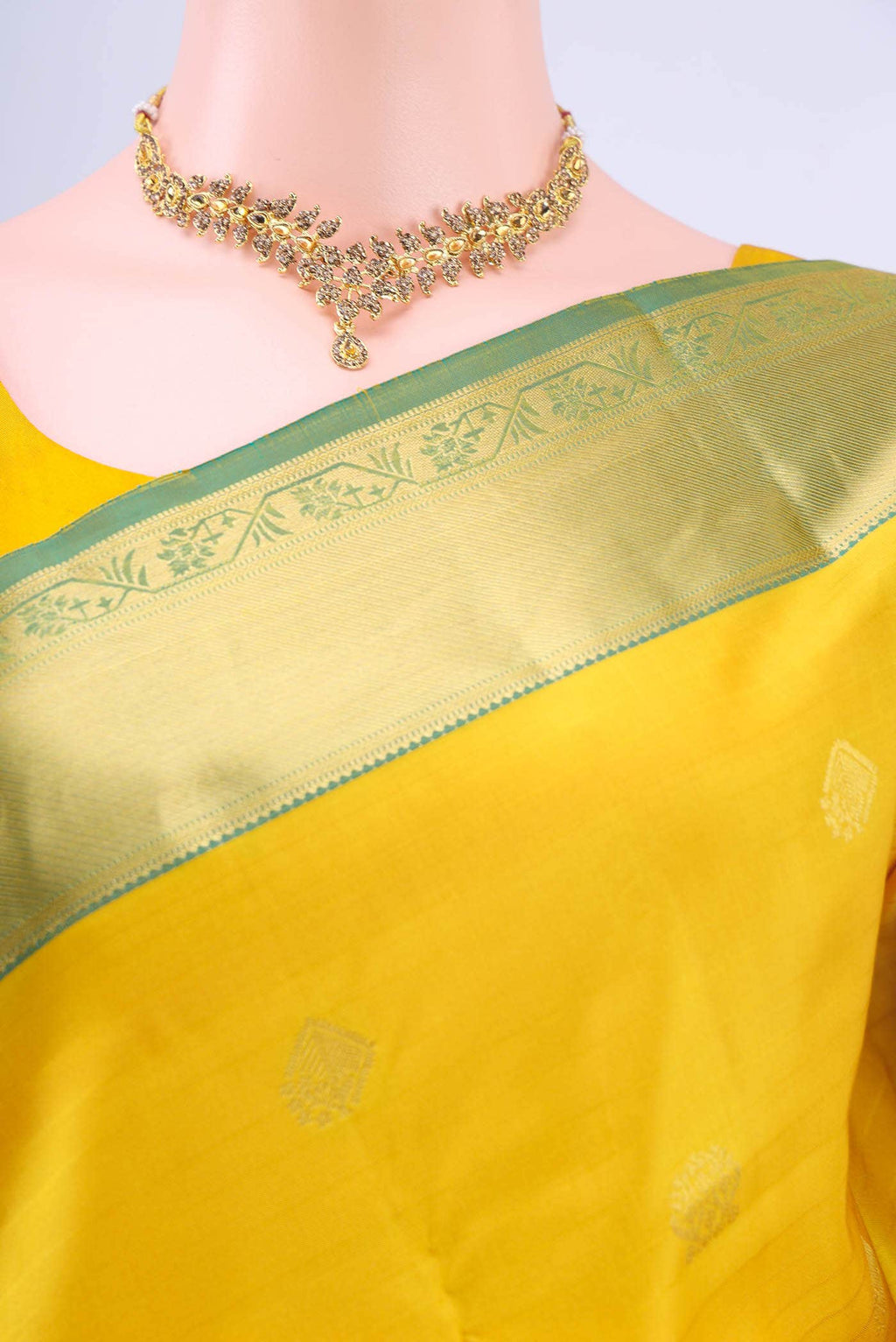 Yellow Nangavalli Silk [ Salem ] Saree