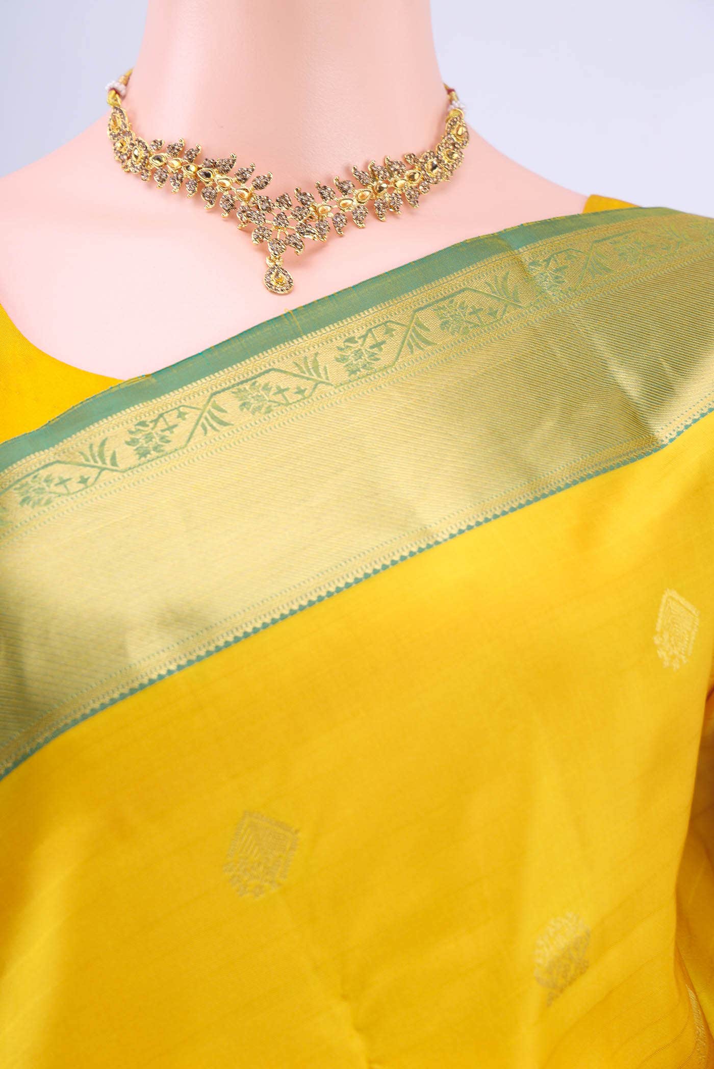 Yellow Nangavalli Silk [ Salem ] Saree