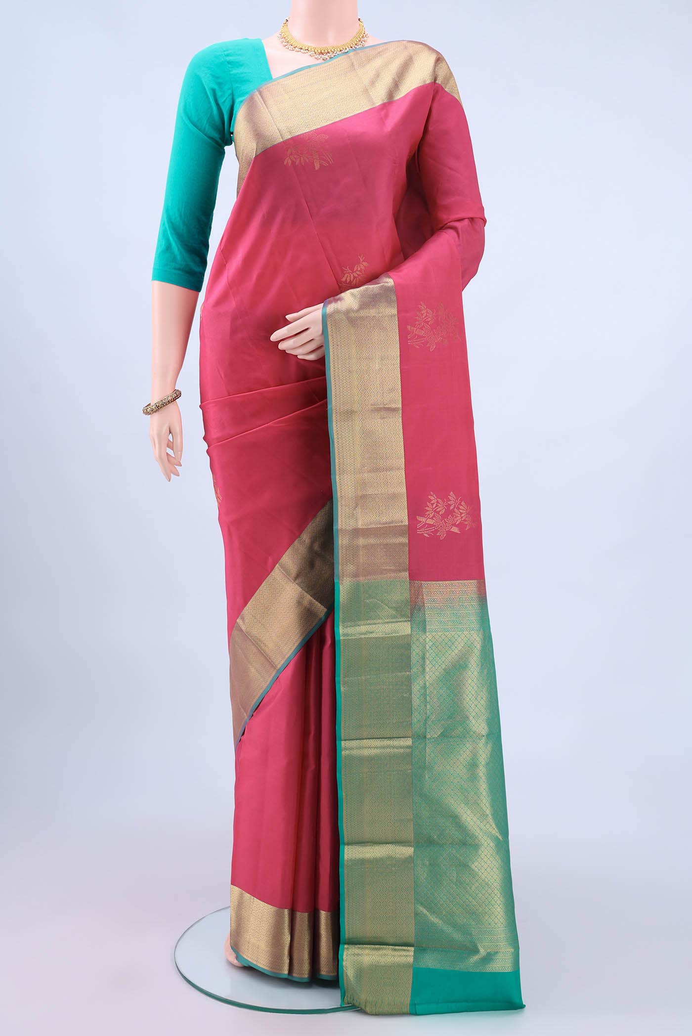 Pink Nangavalli Silk [ Salem ] Saree