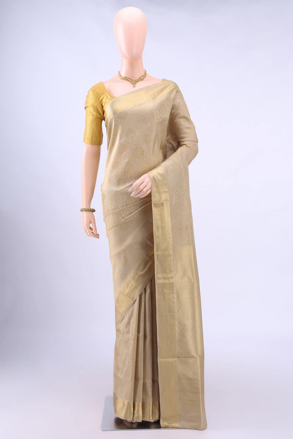Beige Uppada Silk Saree