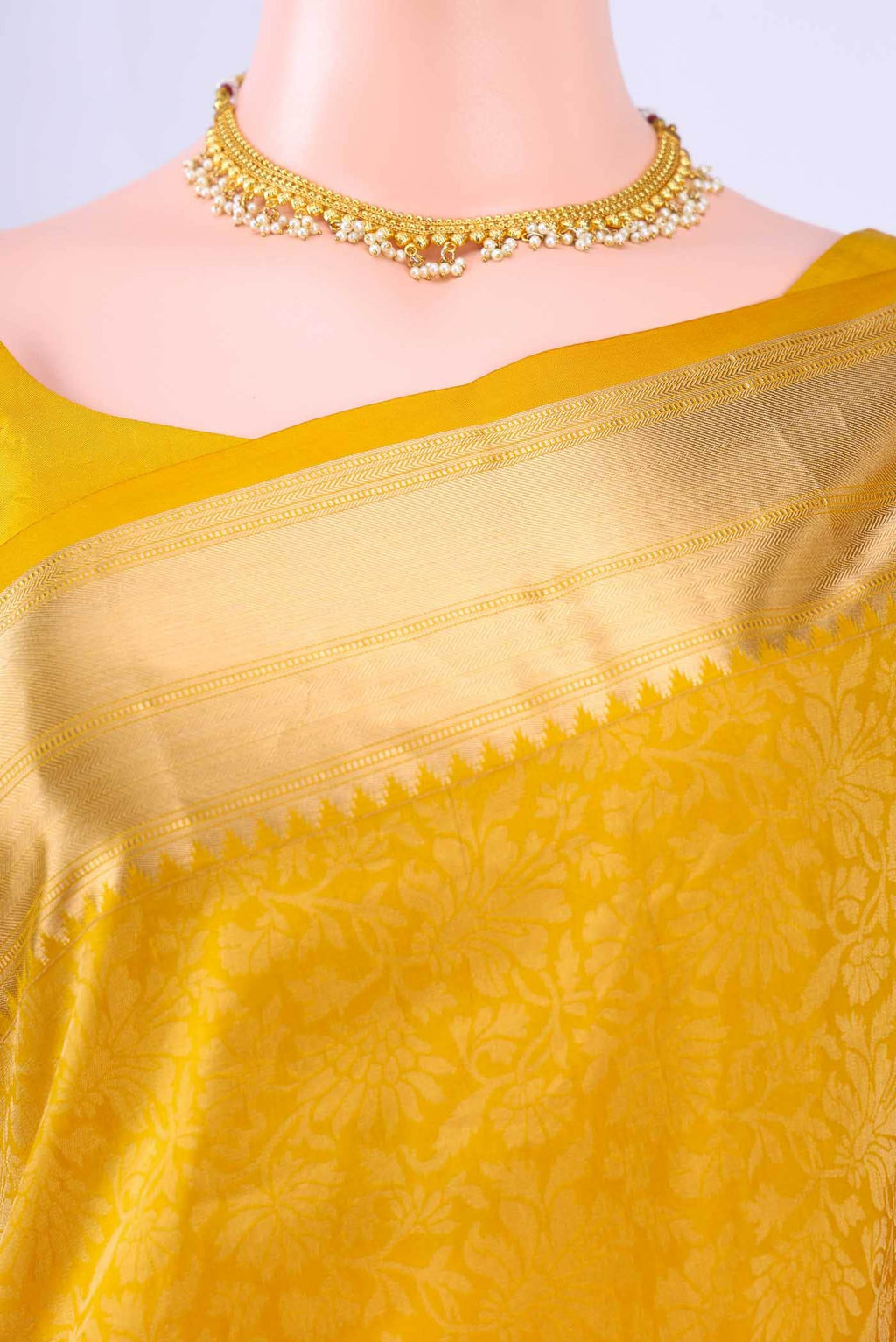 Mustard Soft Silk Saree