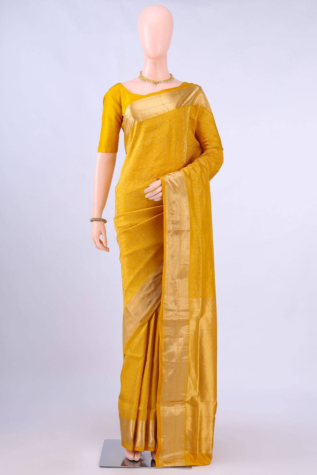 Mustard Soft Silk Saree