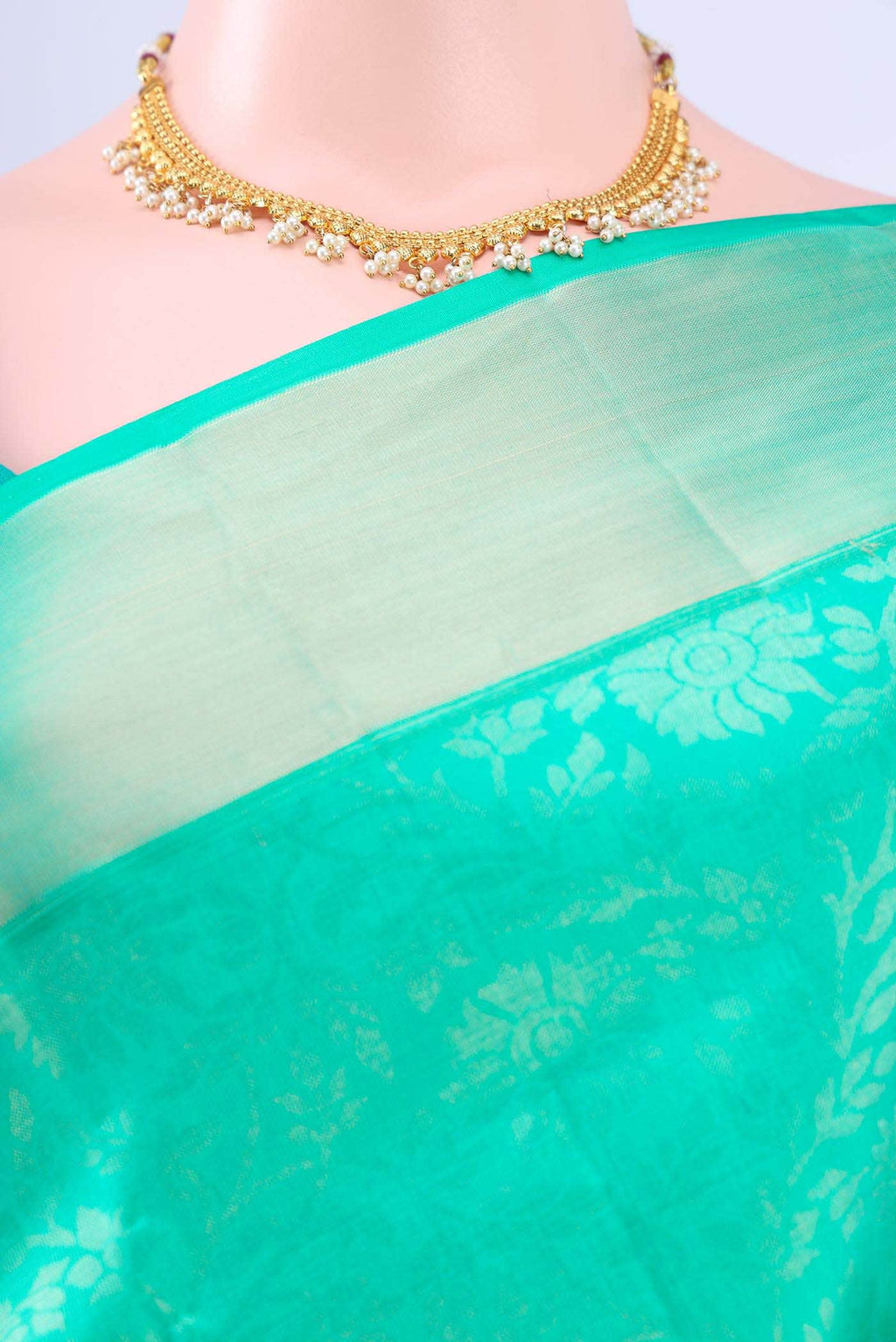 Turquoise Soft Silk Saree