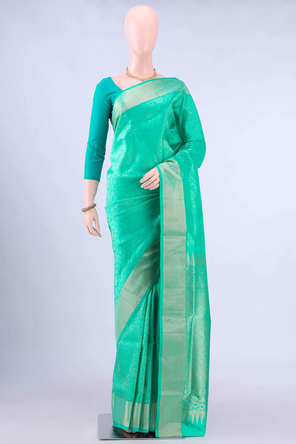Turquoise Soft Silk Saree