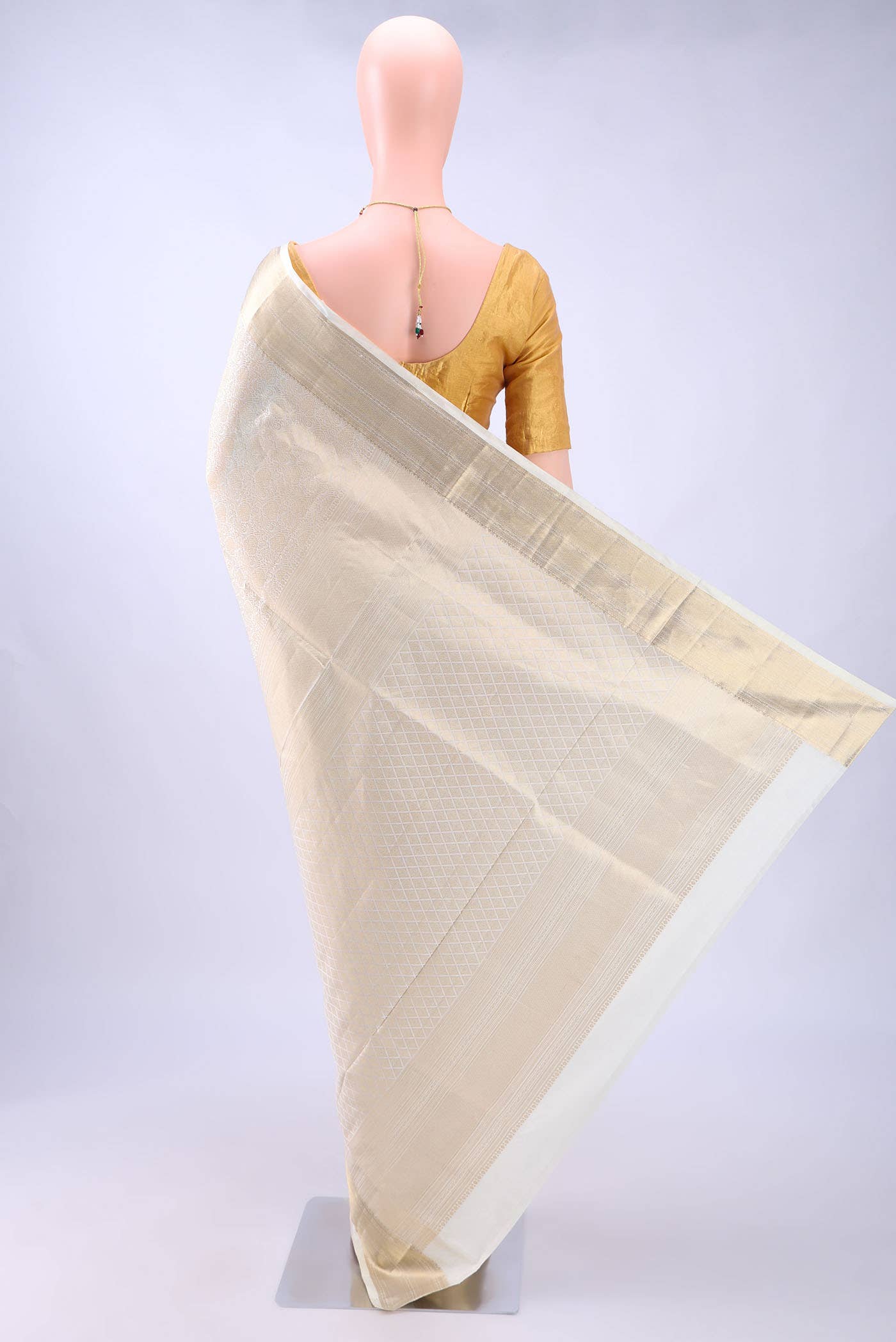 Off White Uppada Silk Saree