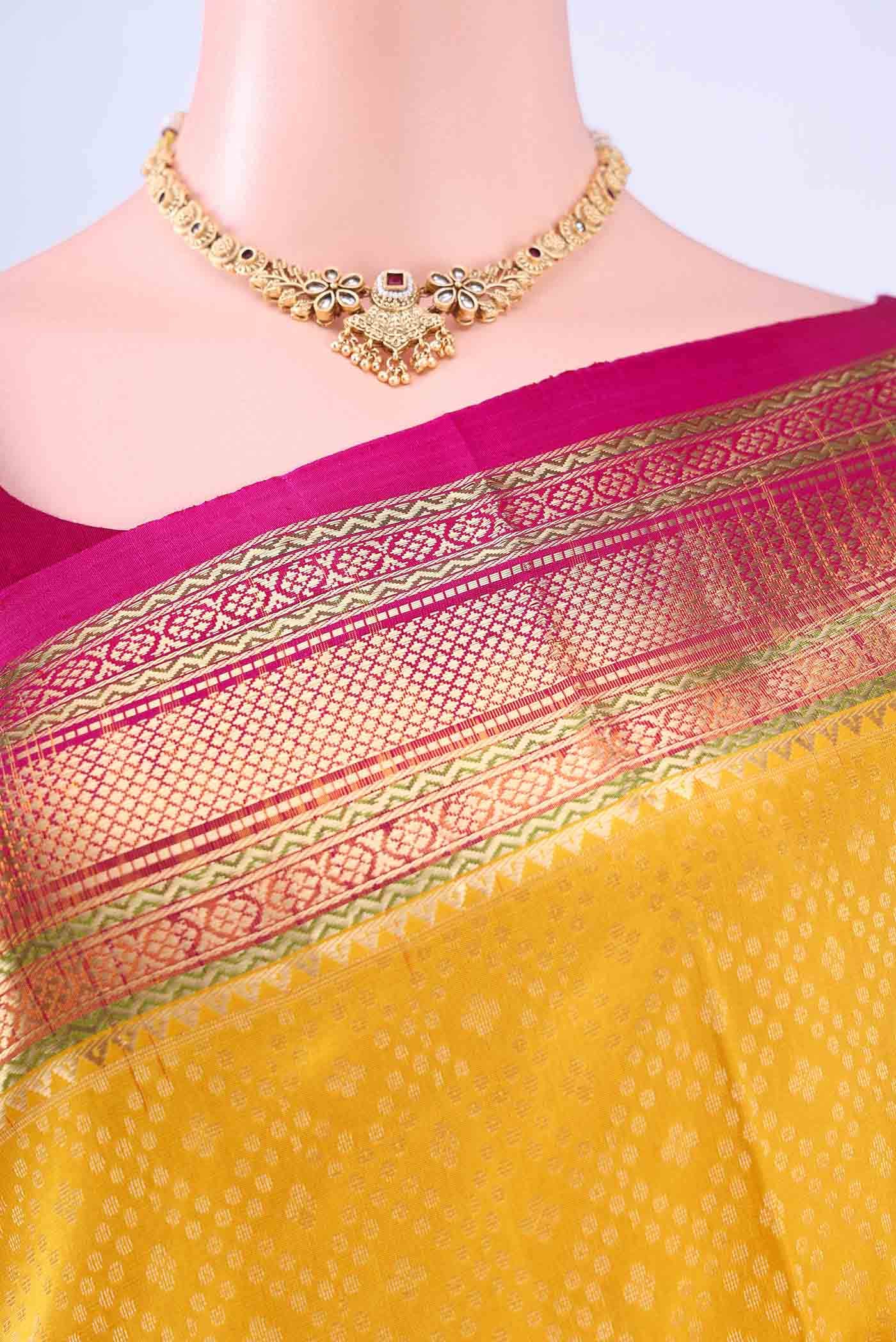 Yellow Soft Silk Saree
