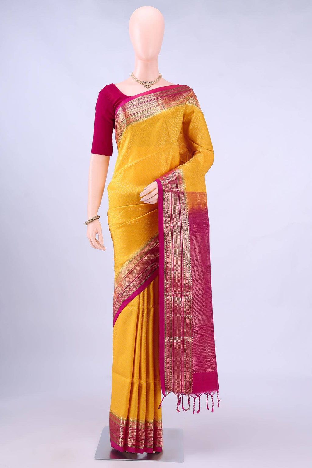 Yellow Soft Silk Saree