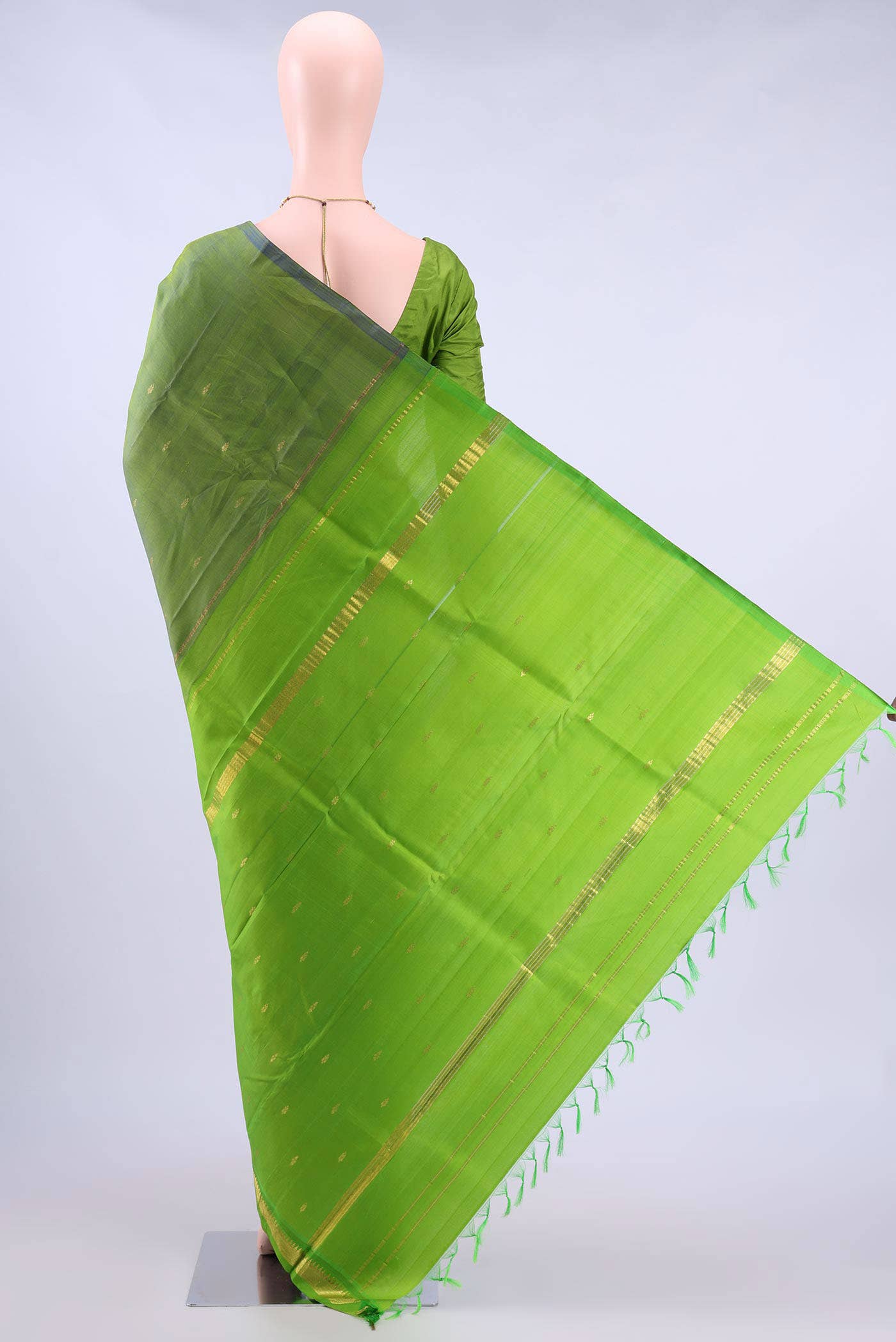 Green Kanchipuram Saree